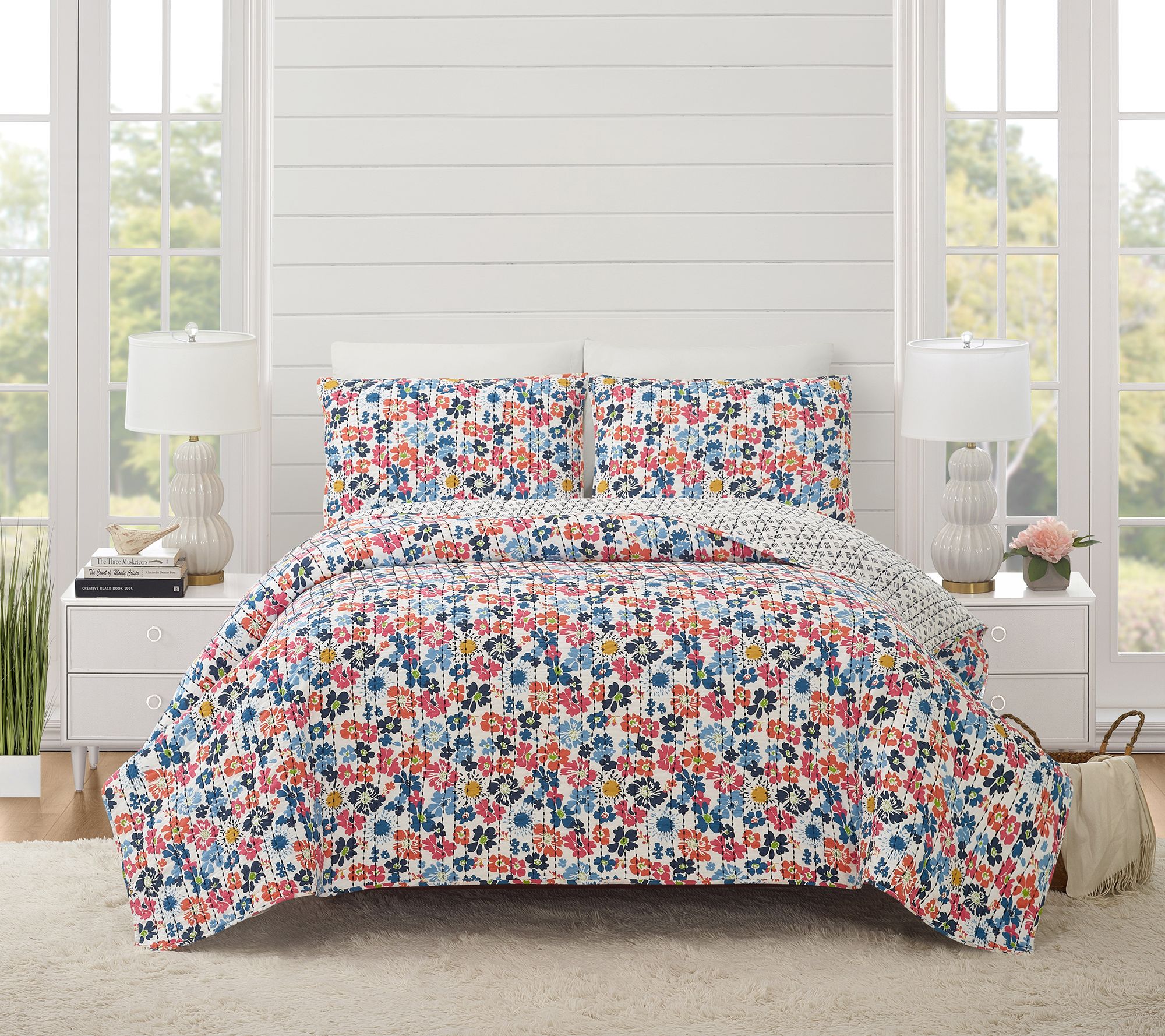 Modern Heirloom Blossom 2pc Twin/Twin XL CottonQuilt Set