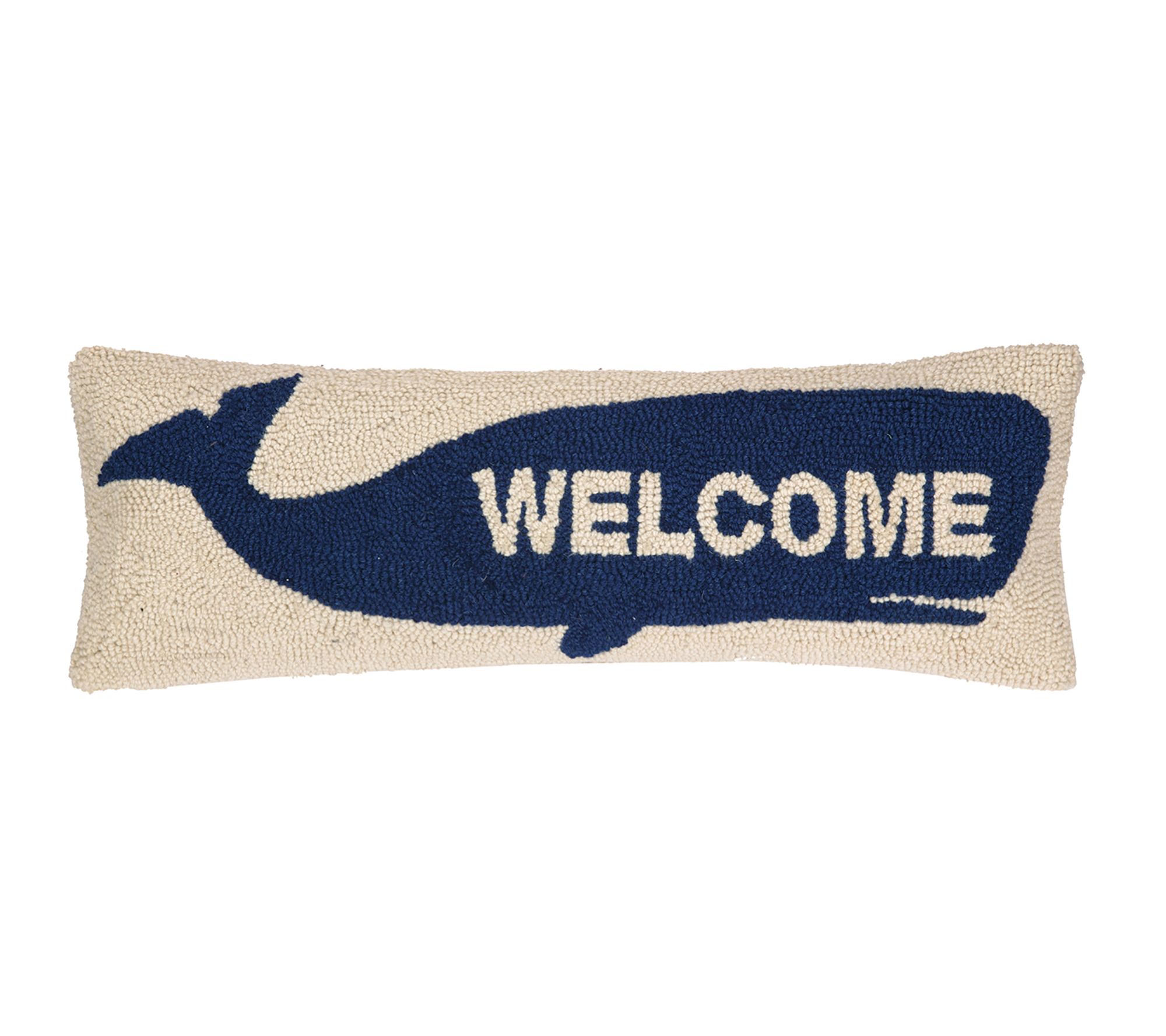 The Pillow Shoppe Welcome Whale Hook Pillow