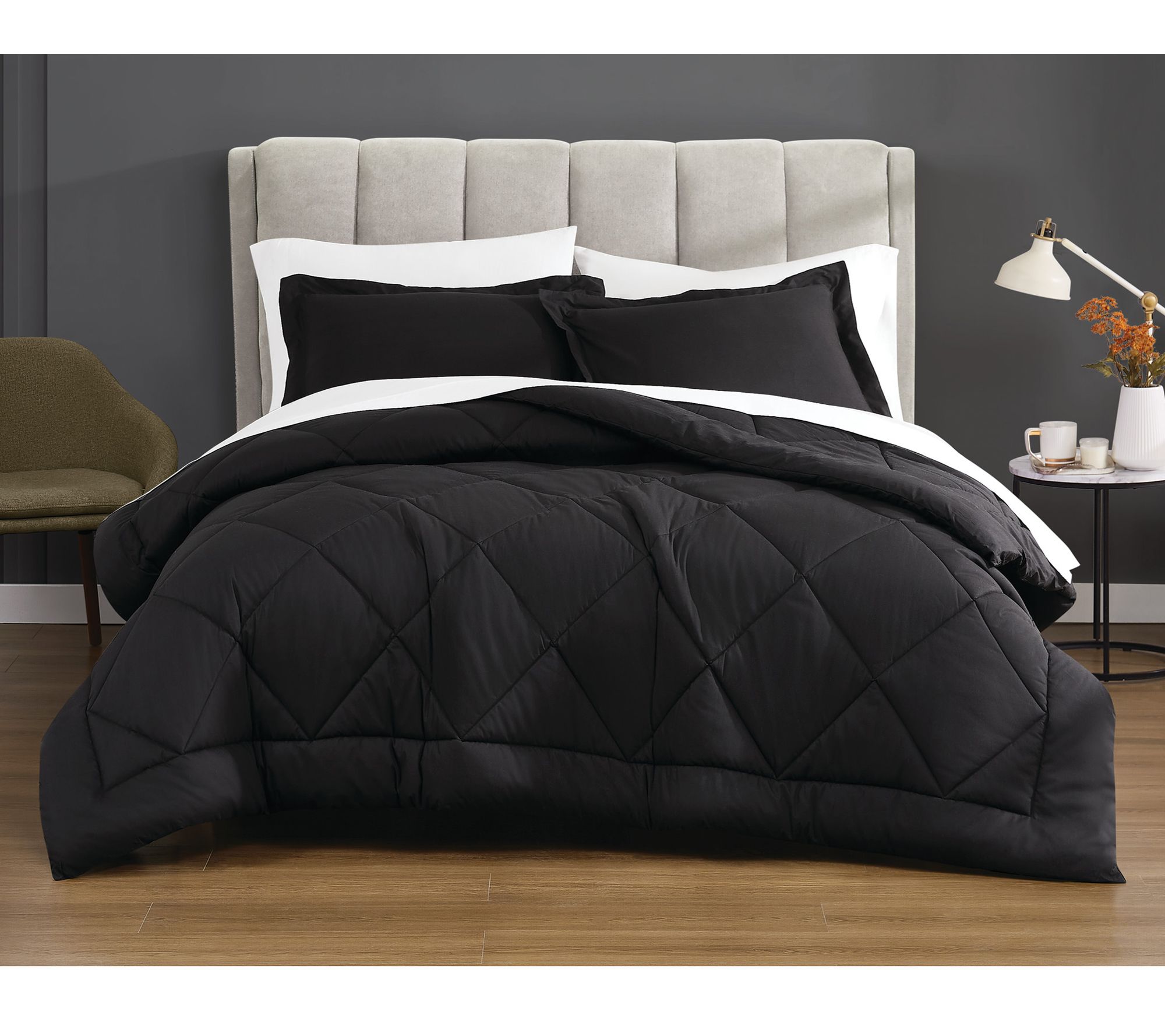 Cannon Solid Percale Full/Queen 3-Piece Comforter Set