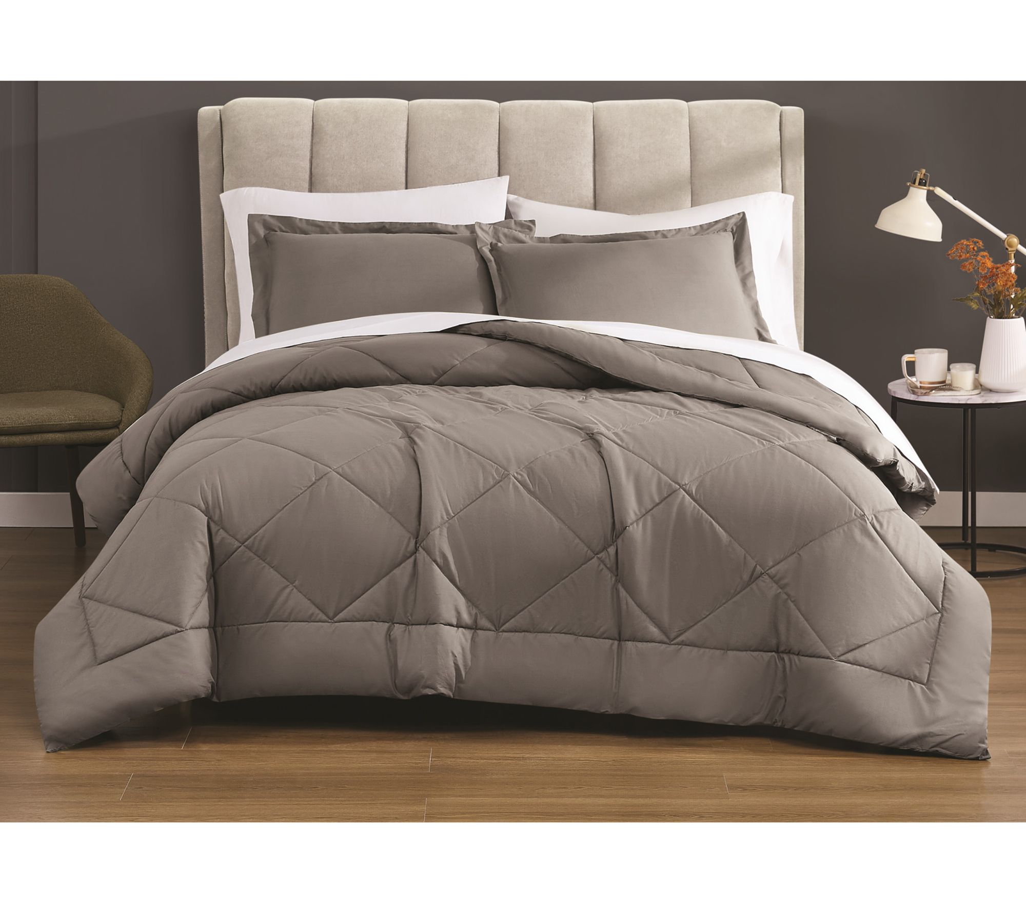 Cannon Solid Percale Full/Queen 3-Piece Comforter Set