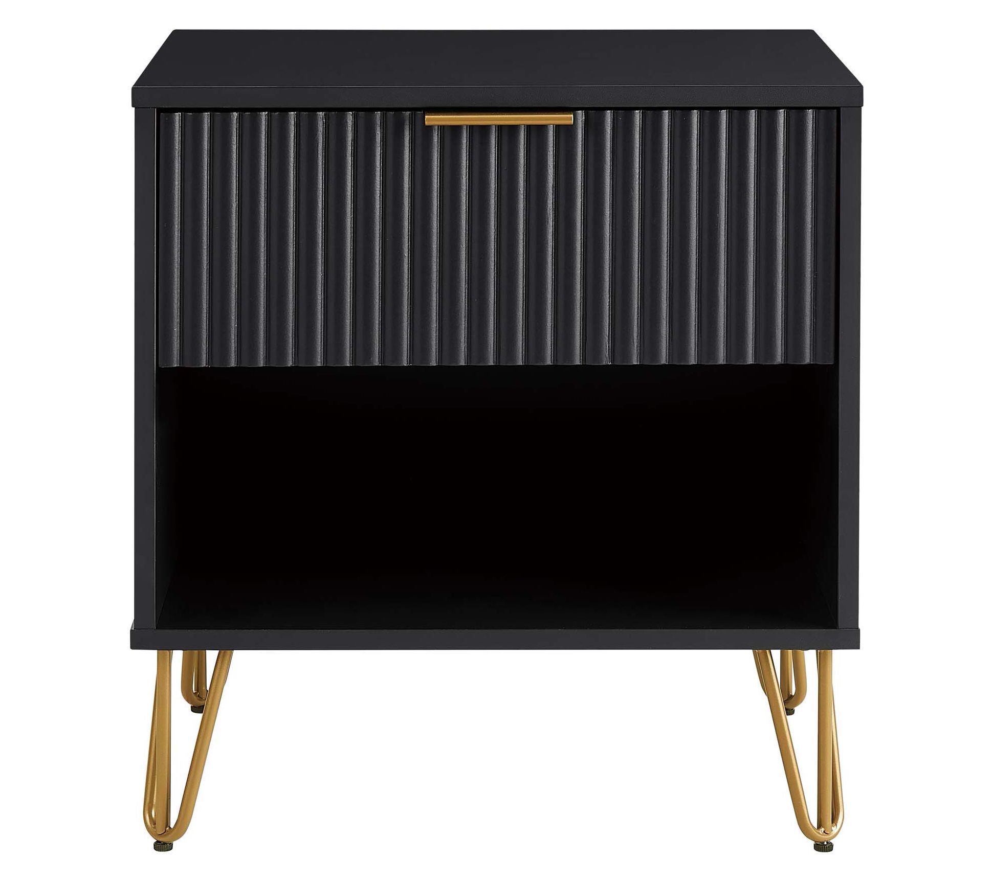 Manhattan Comfort DUMBO Nightstand 1 Full Extension Drawer