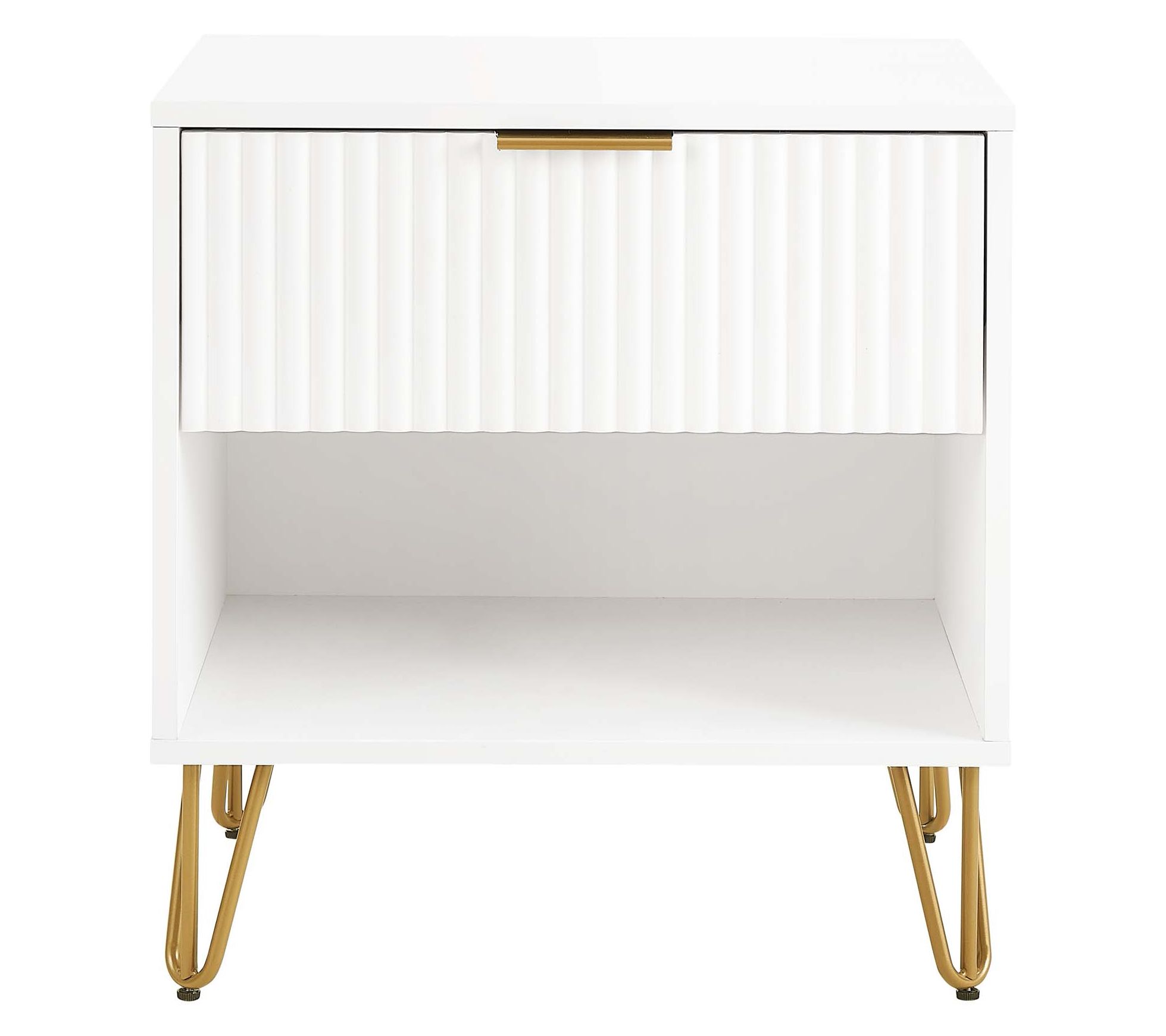 Manhattan Comfort DUMBO Nightstand 1 Full Extension Drawer