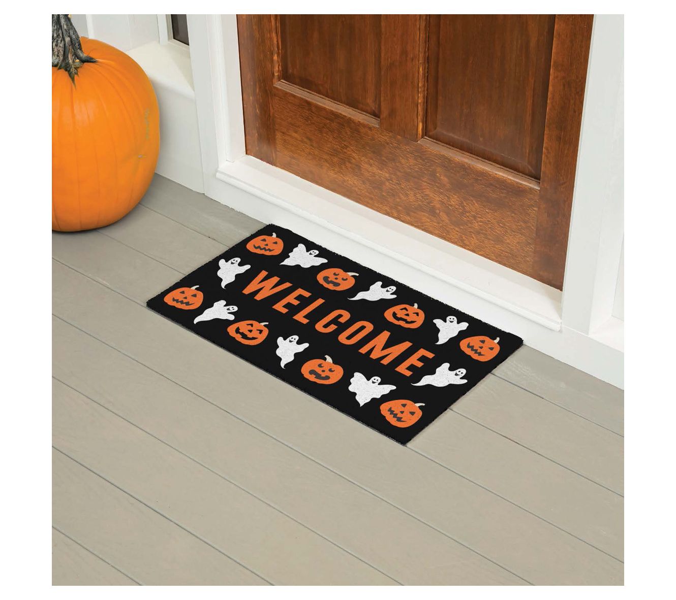 Evergreen Halloween Themed PVC Dirt Trapper Doormat