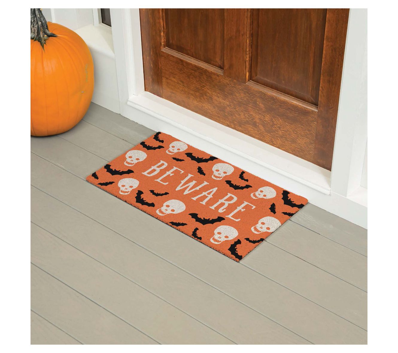 Evergreen Halloween Themed PVC Dirt Trapper Doormat