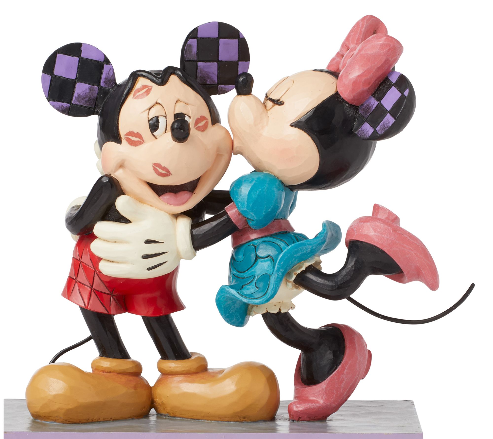 Jim Shore Disney Traditions Mickey and Minnie Love Kisses Fig