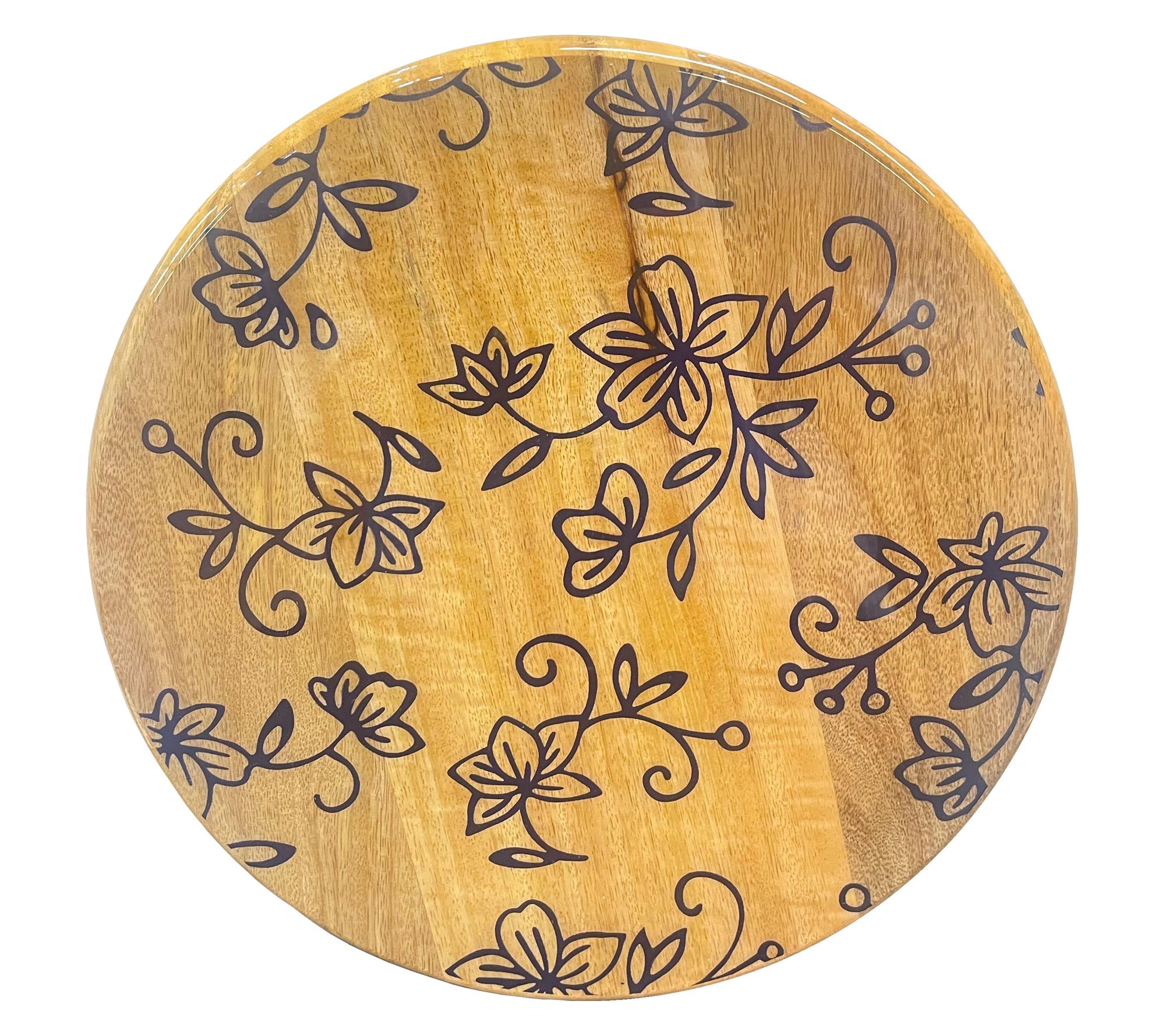 "As Is" Temp-tations 12" Mango Wood Lazy Susan