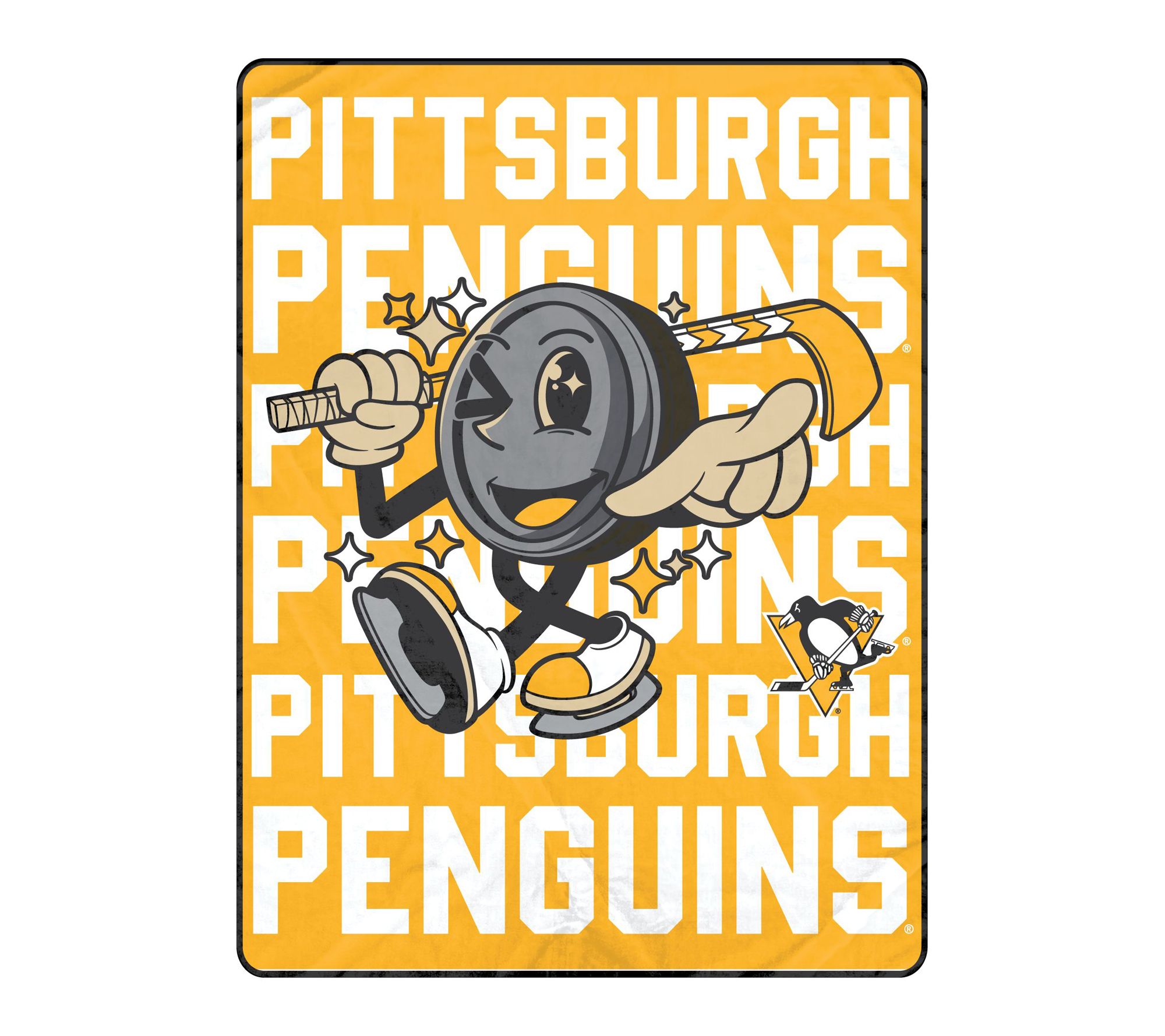 Pegasus Sports NHL Cartoon Puck Ultra Soft Blan ket