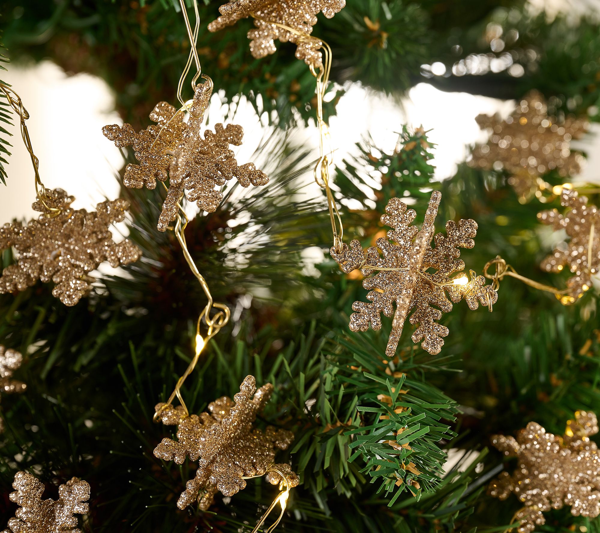 "As Is" 6' Snowflake Fairy Light Strand by Kim Gravel