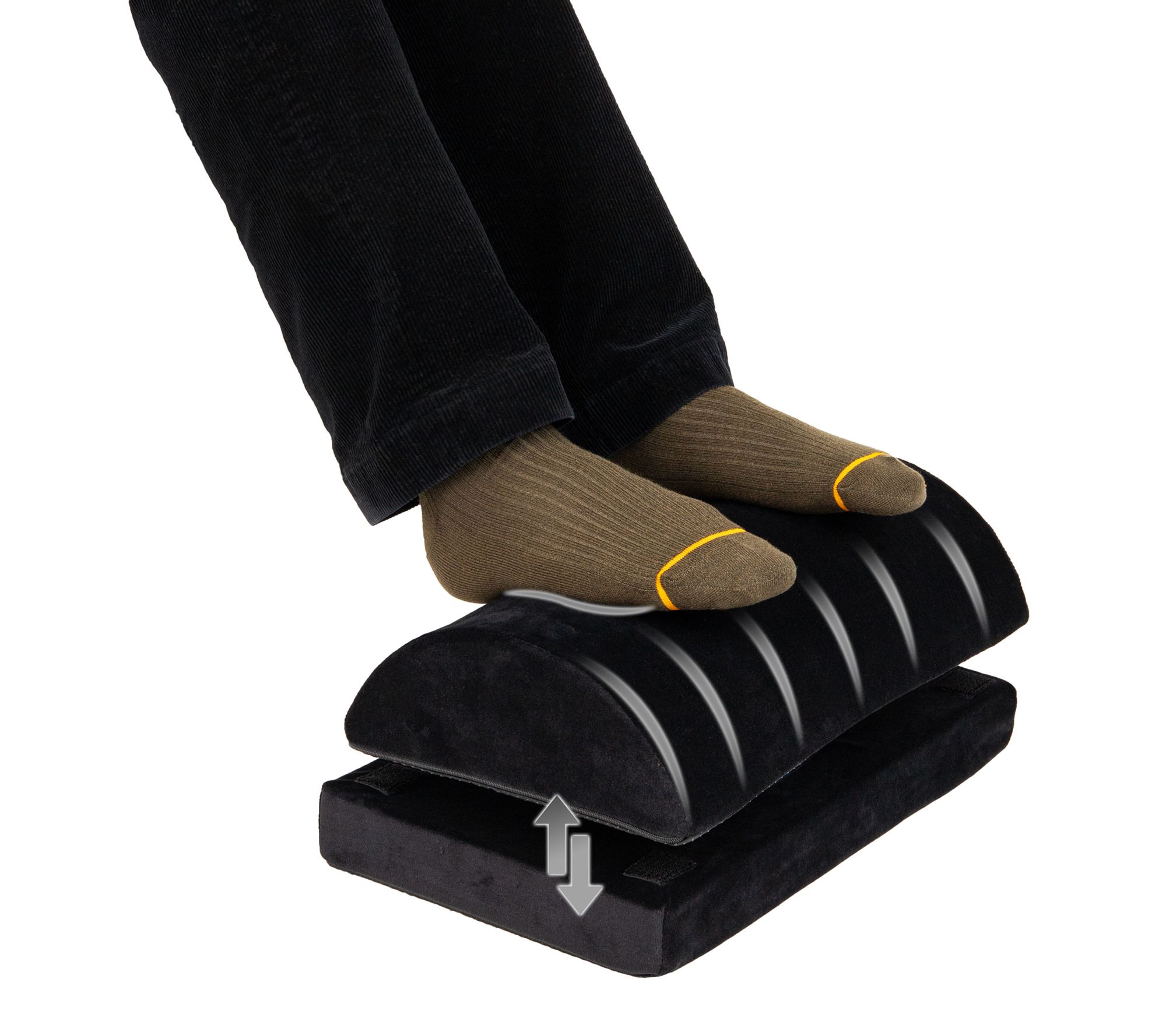 Mind Reader Air -Cloud Memory F oam Footrest, B lack