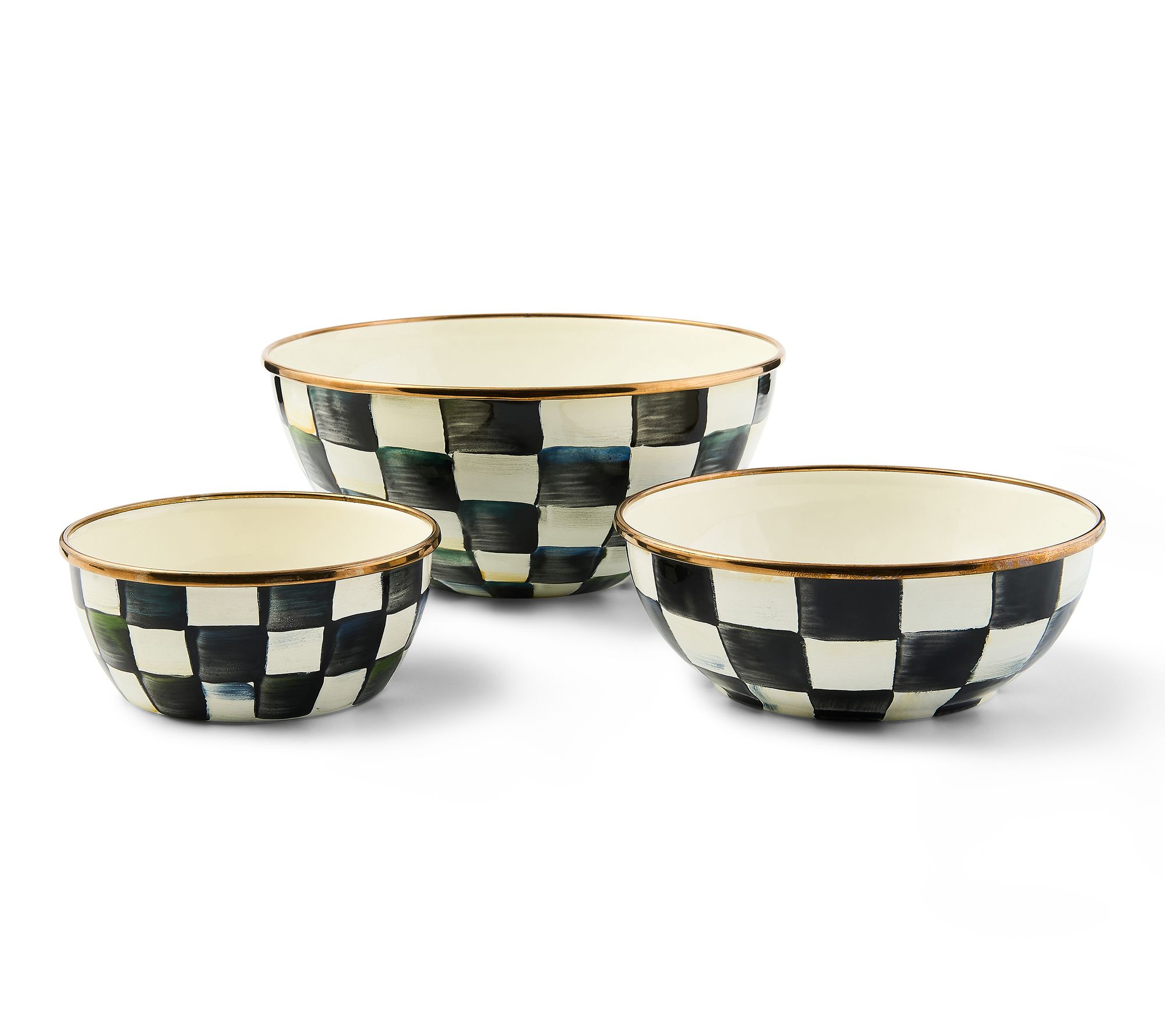 MacKenzie- Childs Set of 3 Everyday Bowls