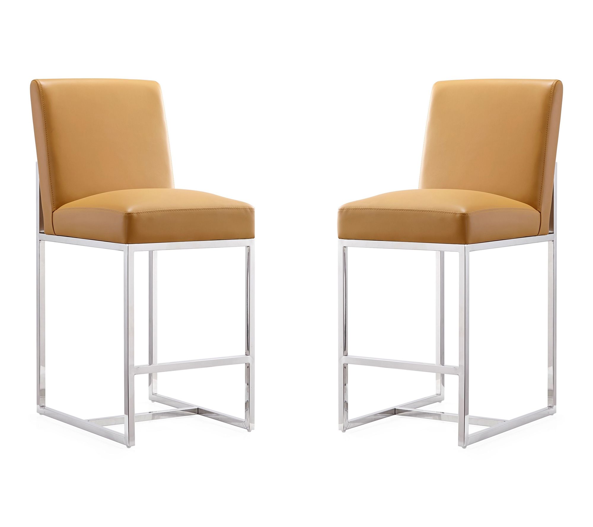 Manhattan Comfort Element Upholstered Counter Stool - Set of 2