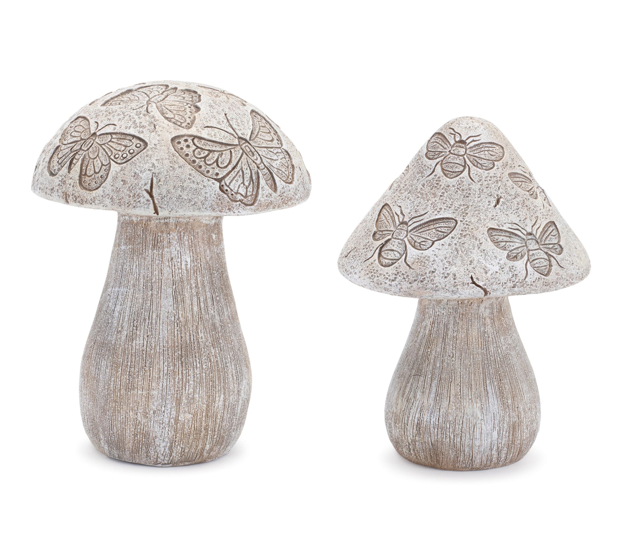 Melrose International Bumble Bee & Butterfly Print Mushroom