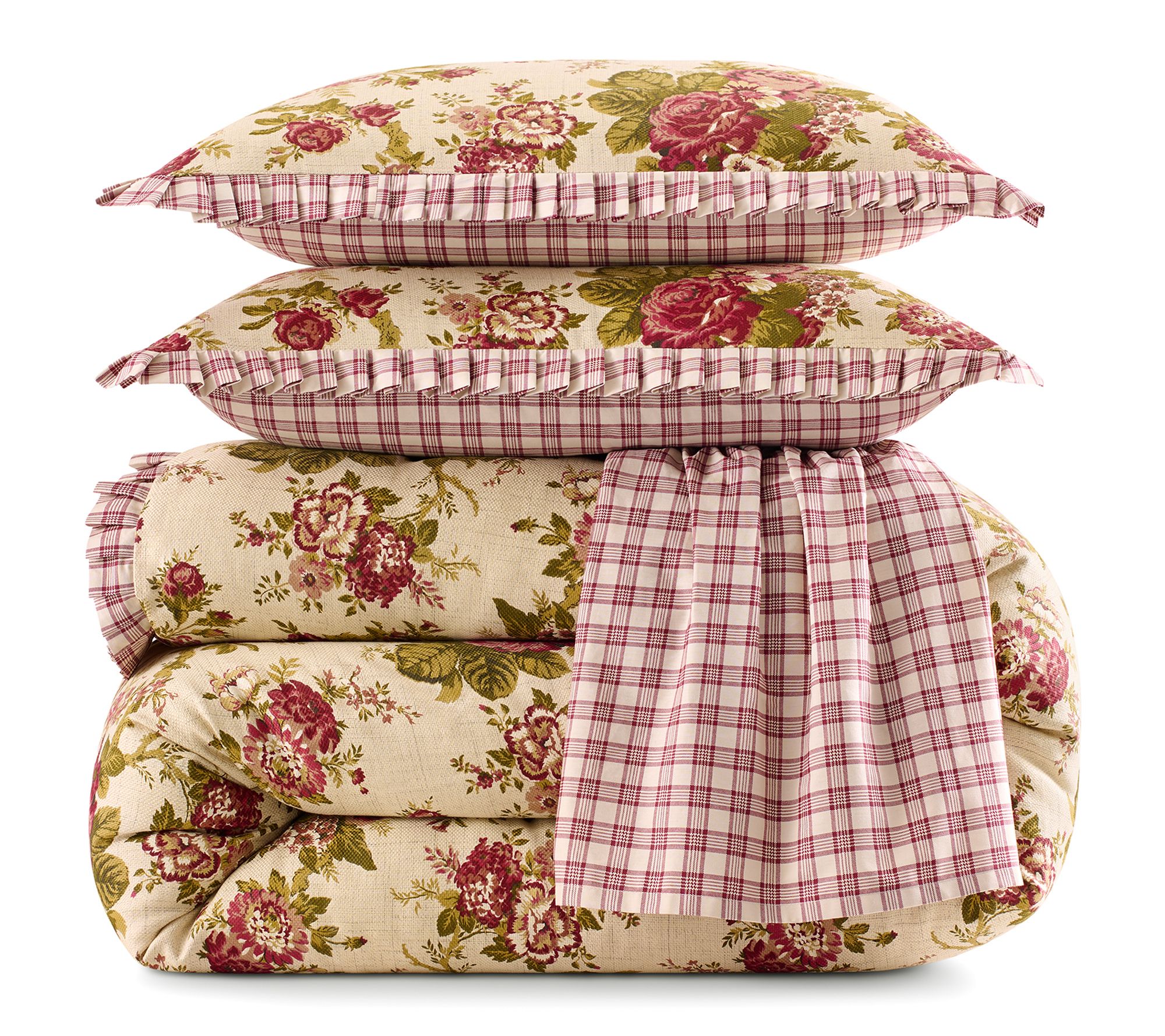 Waverly 4PC 100% Cotton Comforter Set King