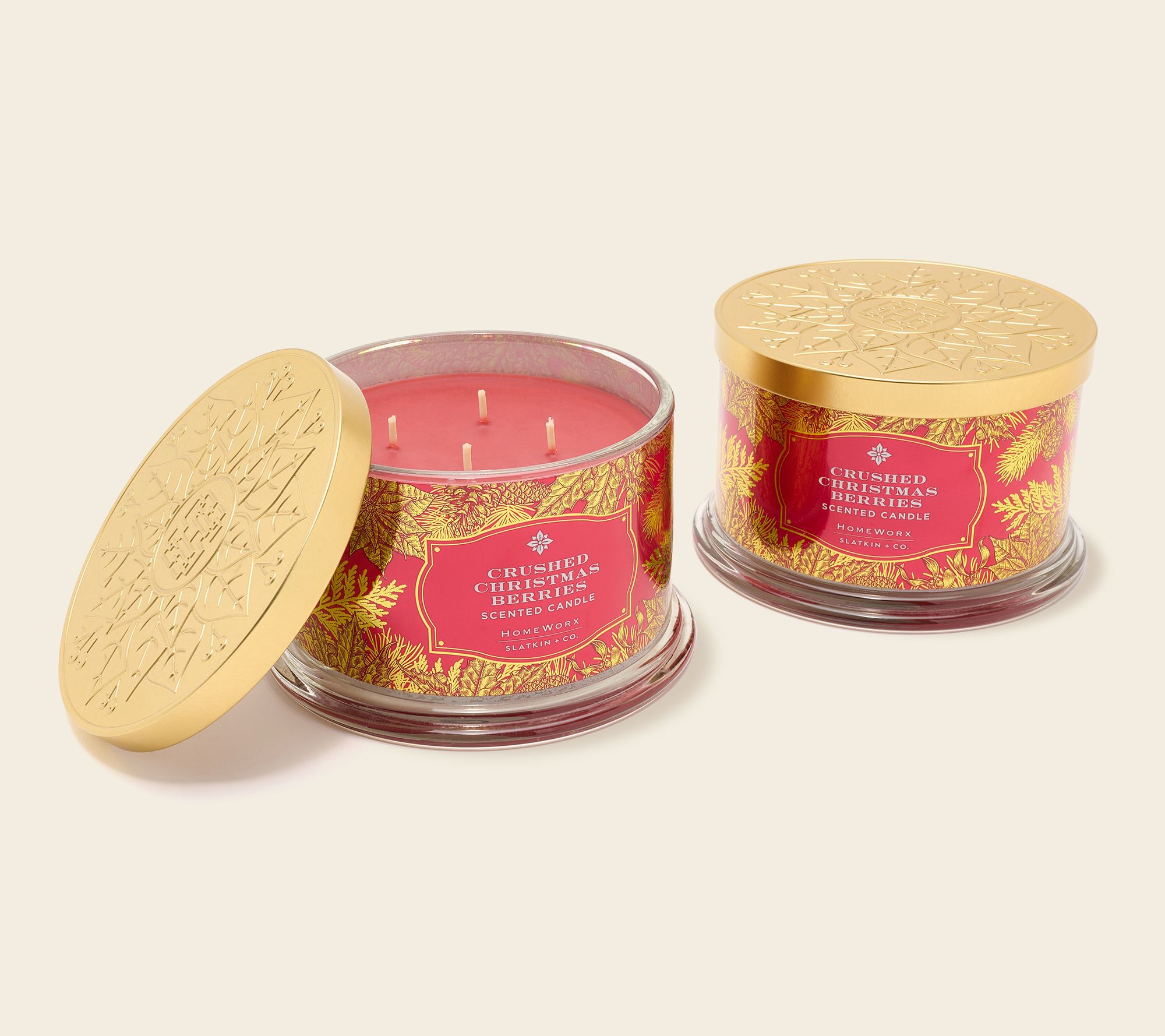 HomeWorx by Slatkin + Co. (2) Crushed Berries Candle Auto-Delivery