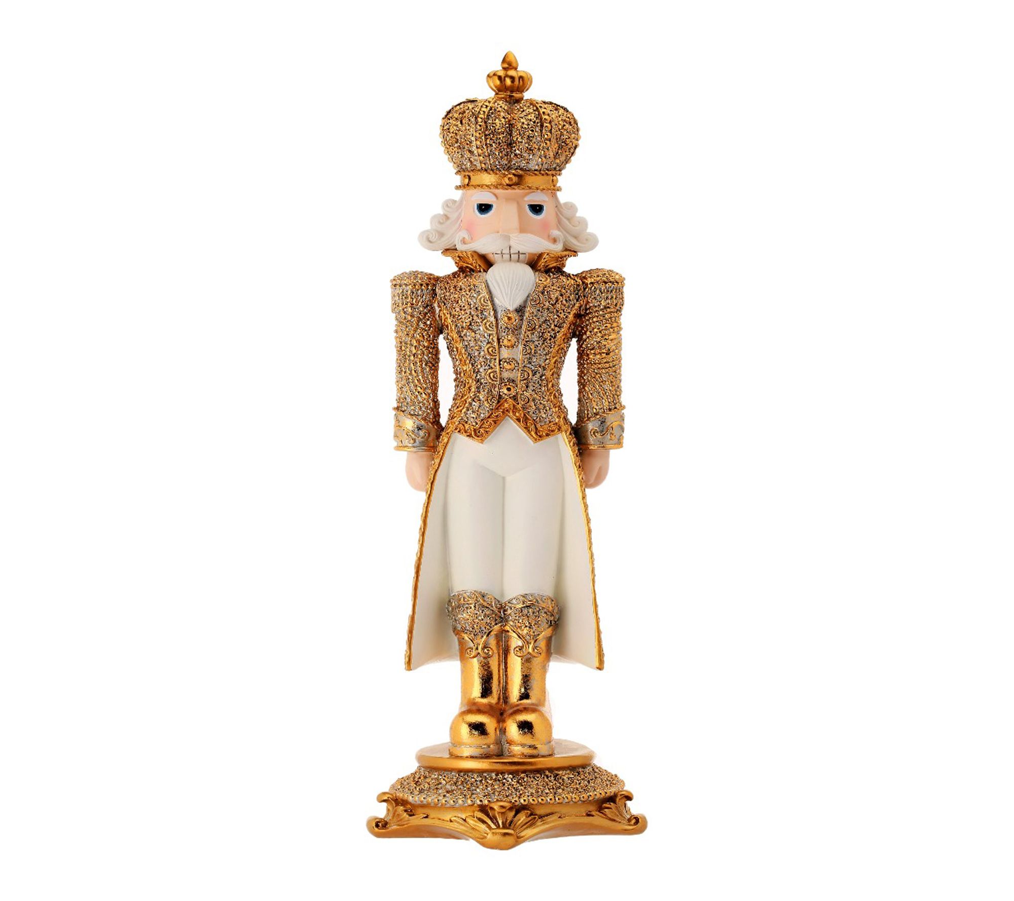 RC Home Decor-18" Opulent Gold Nutcracker withDiamond Accents