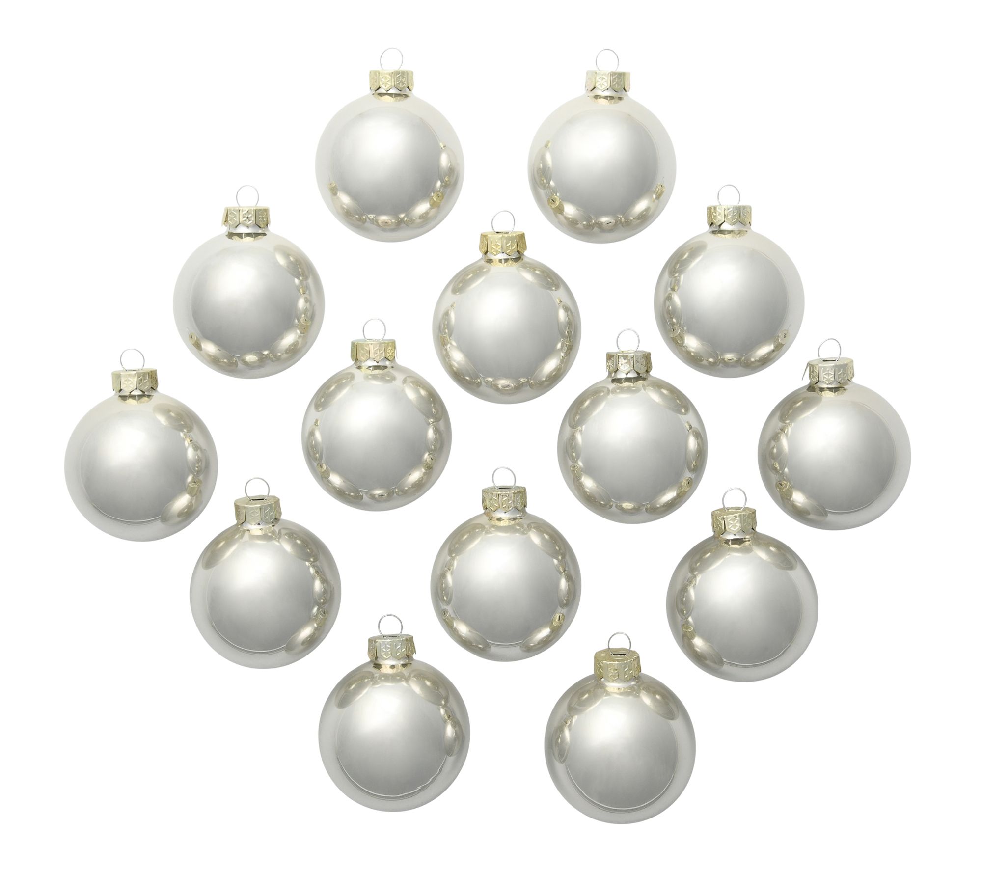 Whitehurst 2" Pearl Finish Glass Ornament , Boxof 28