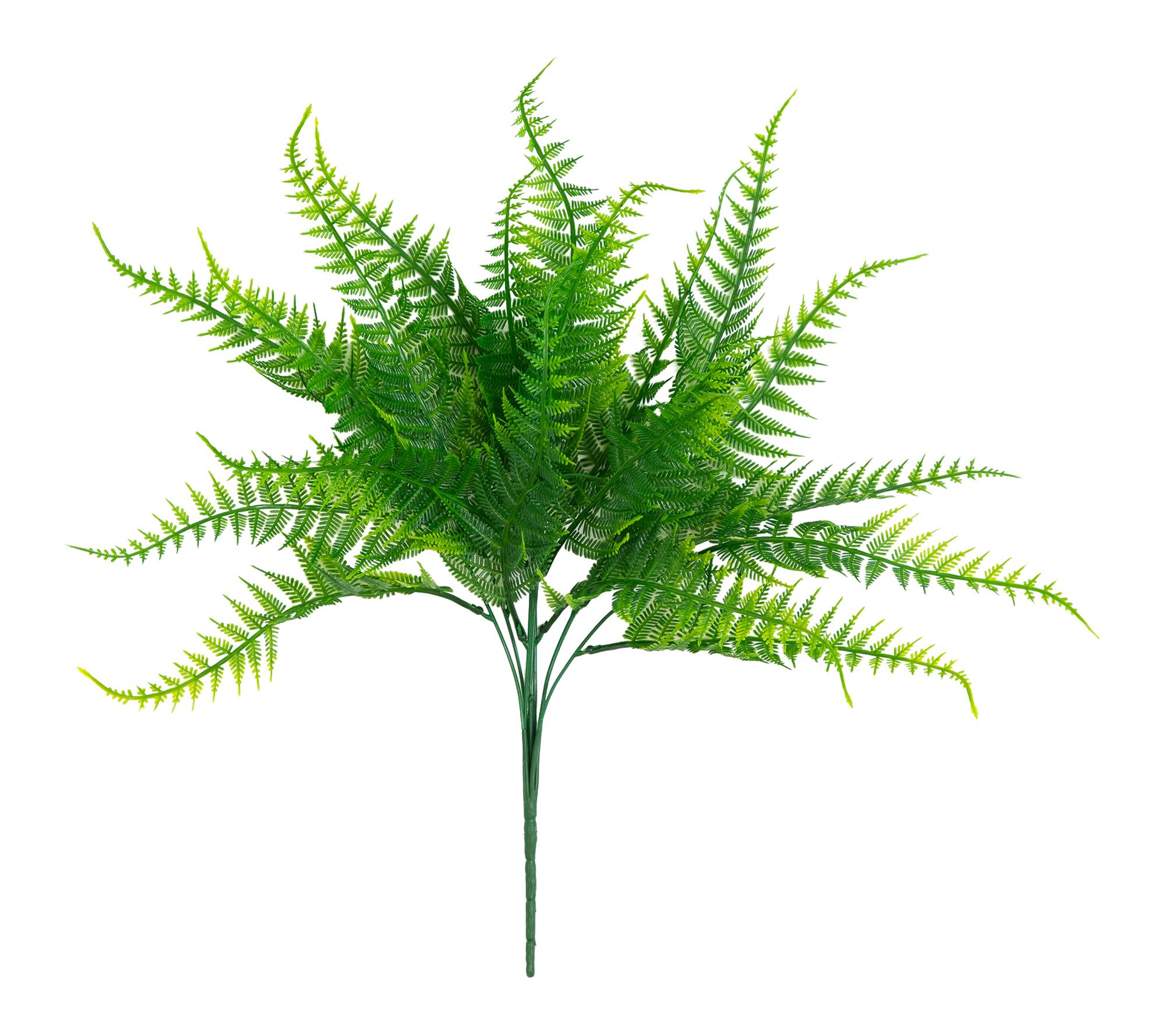 17-in UV Fern Bush Plant - Set of 6 by Nearly Natural