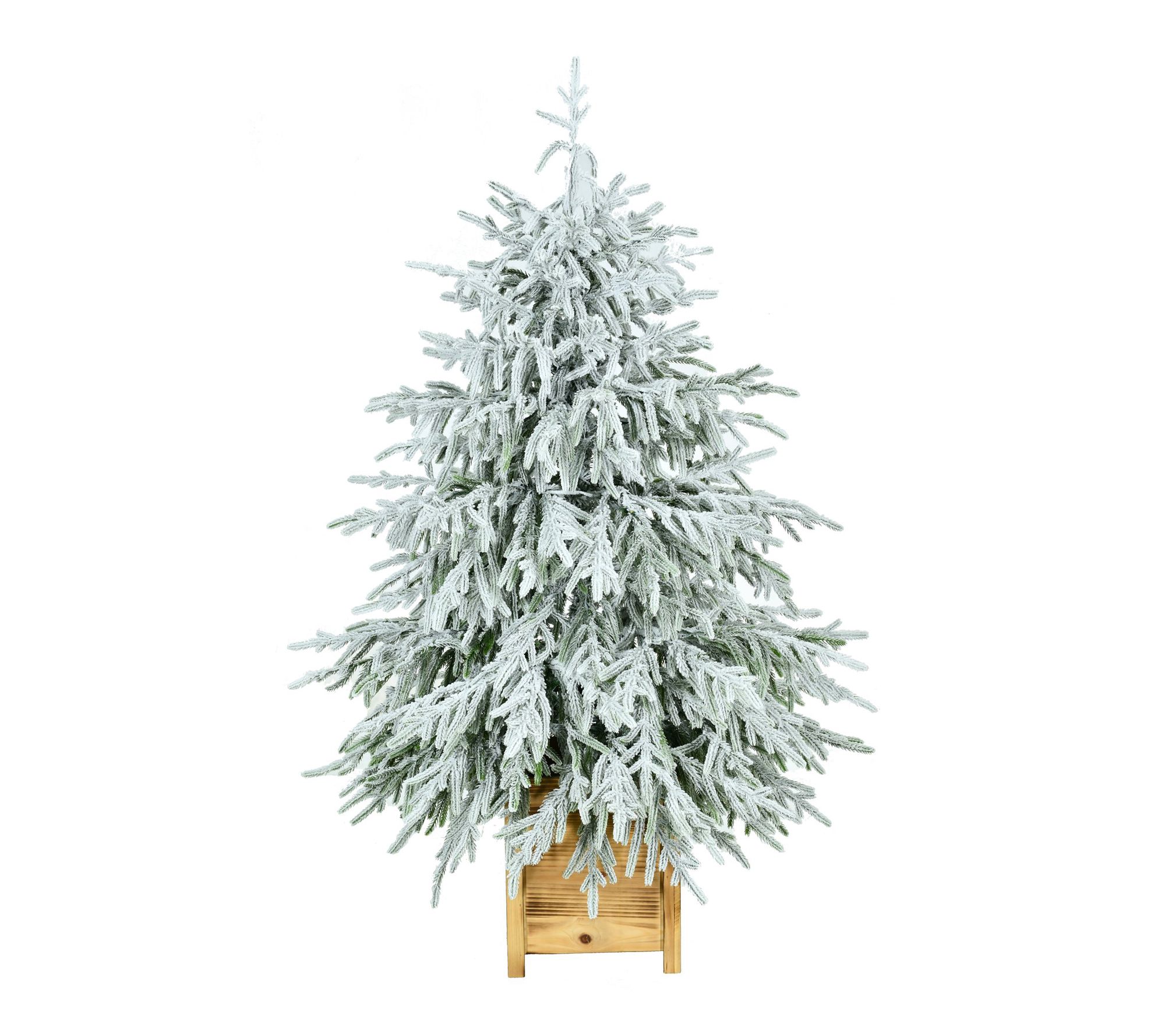 Fraser Hill Farm 4 Ft Real Feel Artificial Trees in Light
