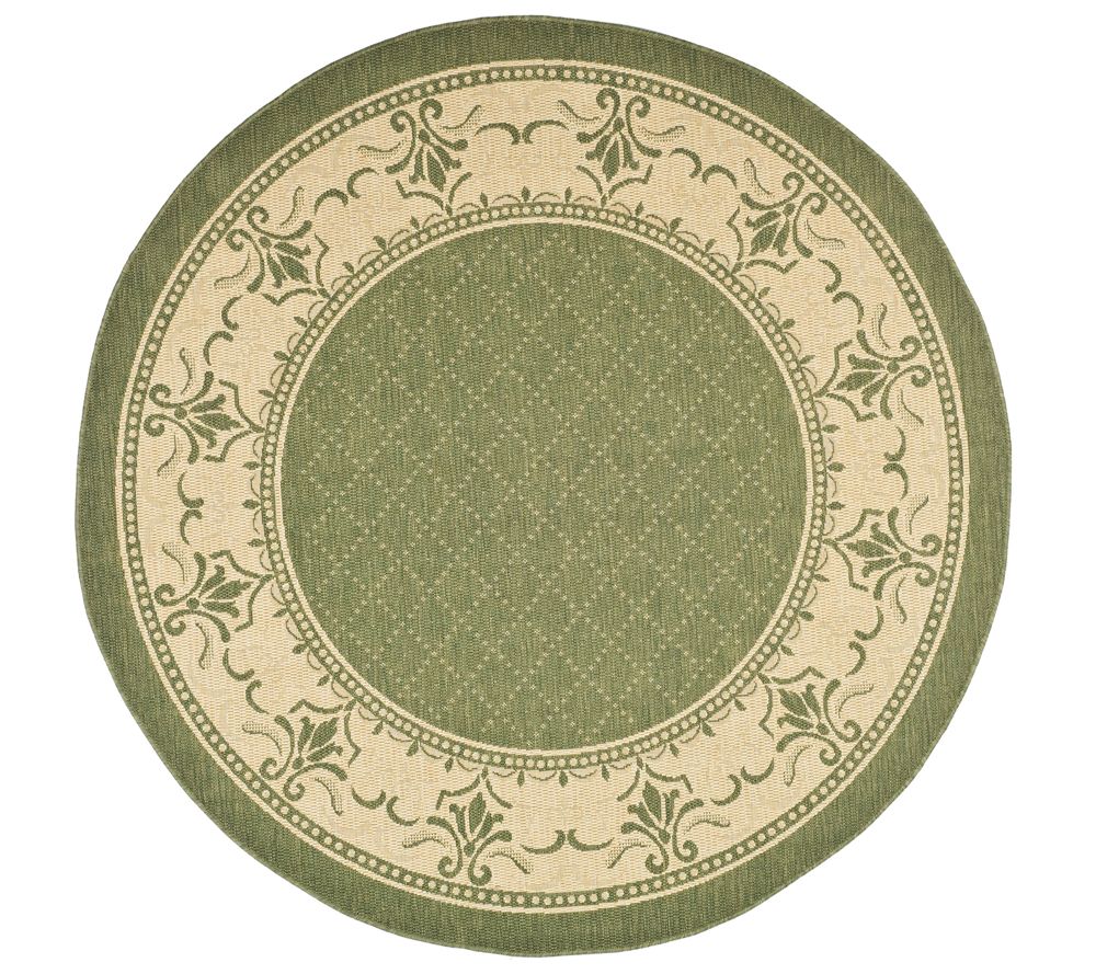 Safavieh Courtyard Trellis Vine 6'7" Rug Round