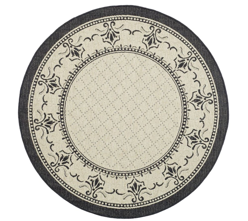 Safavieh Courtyard Trellis Vine 6'7" Rug Round