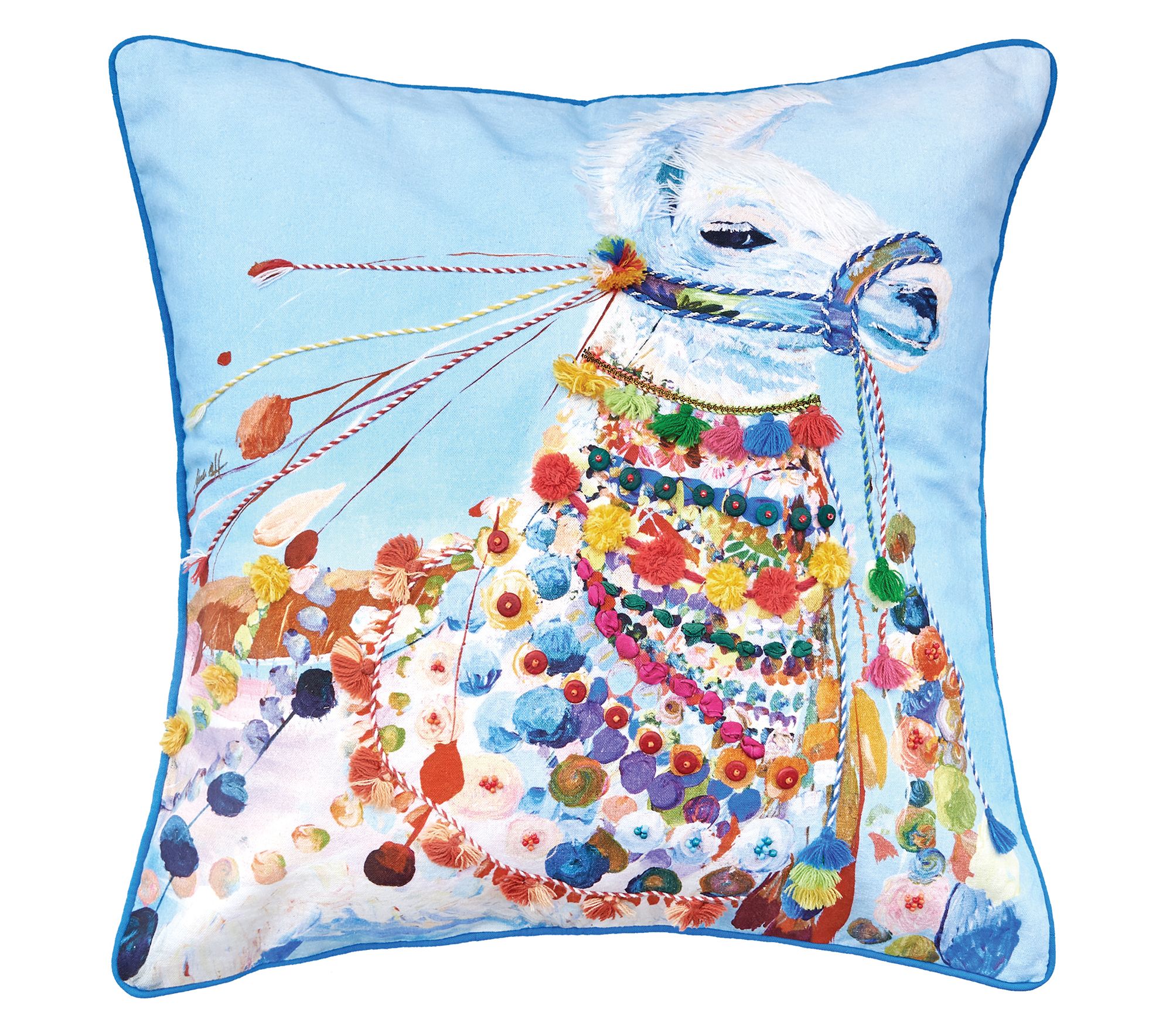 carol & frank Side Eye Liama Pillow