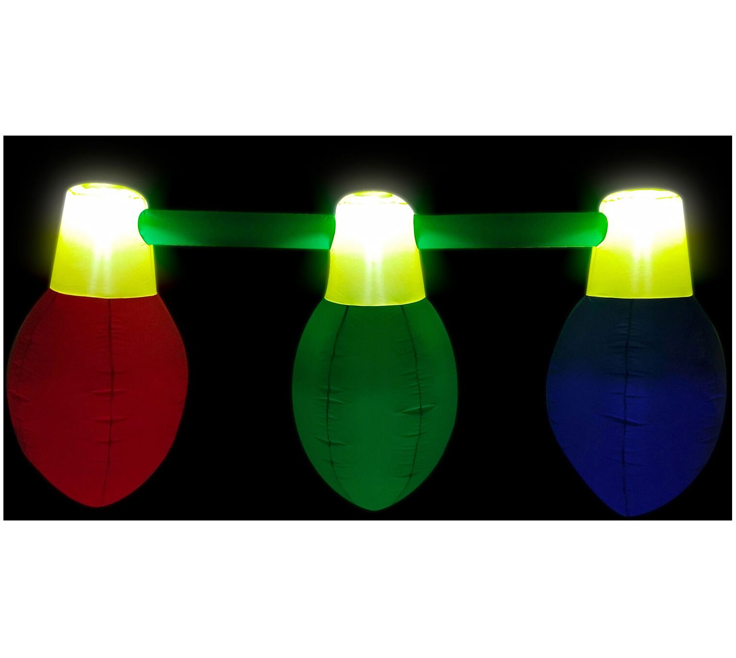 Fraser Hill Farm 8-Ft. Long Inflatable Hanging Christmas Bulb - QVC.com