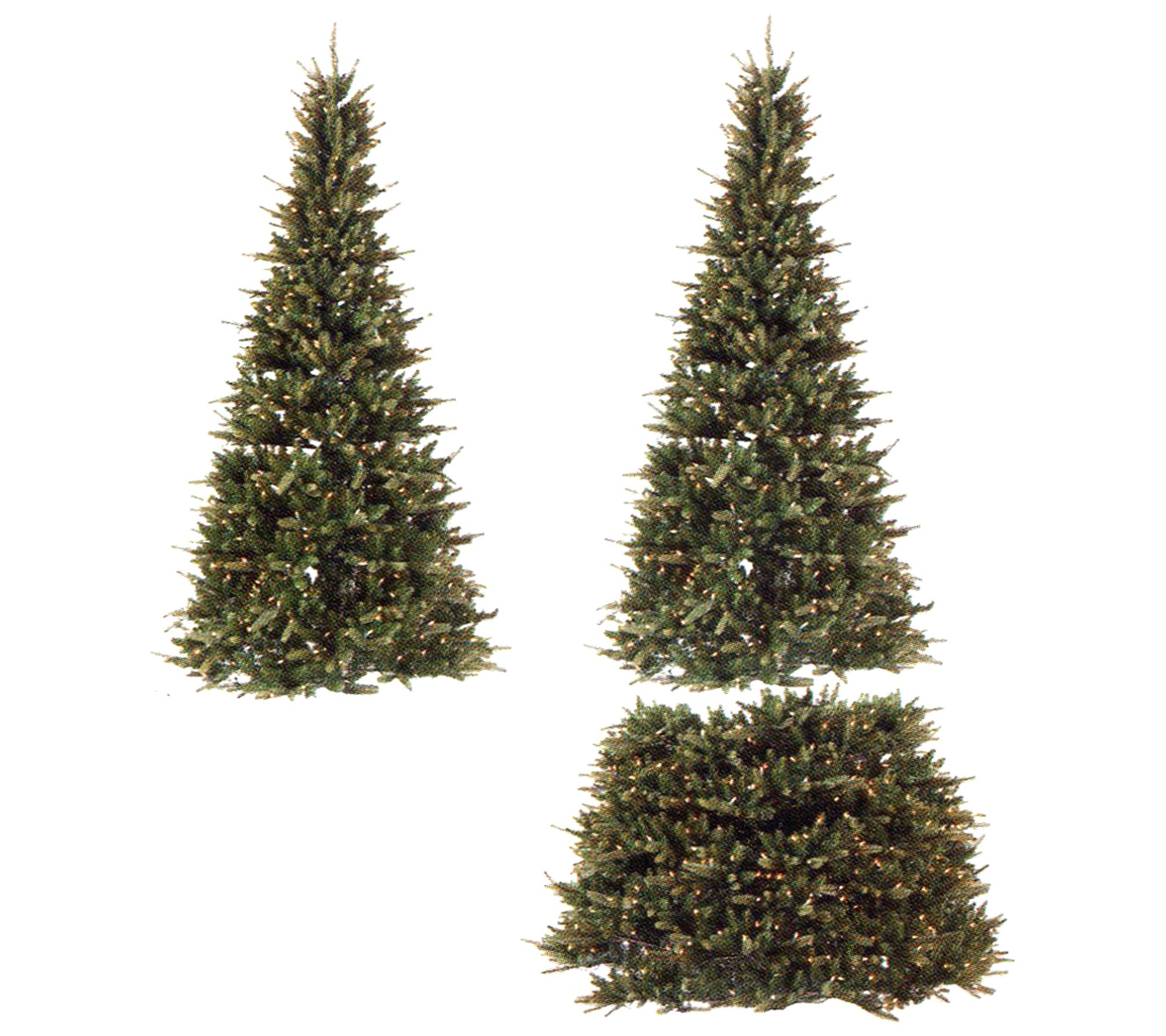 Northlight 7.5' Green Extend-A-Tree Xmas Tree -Clear Lights
