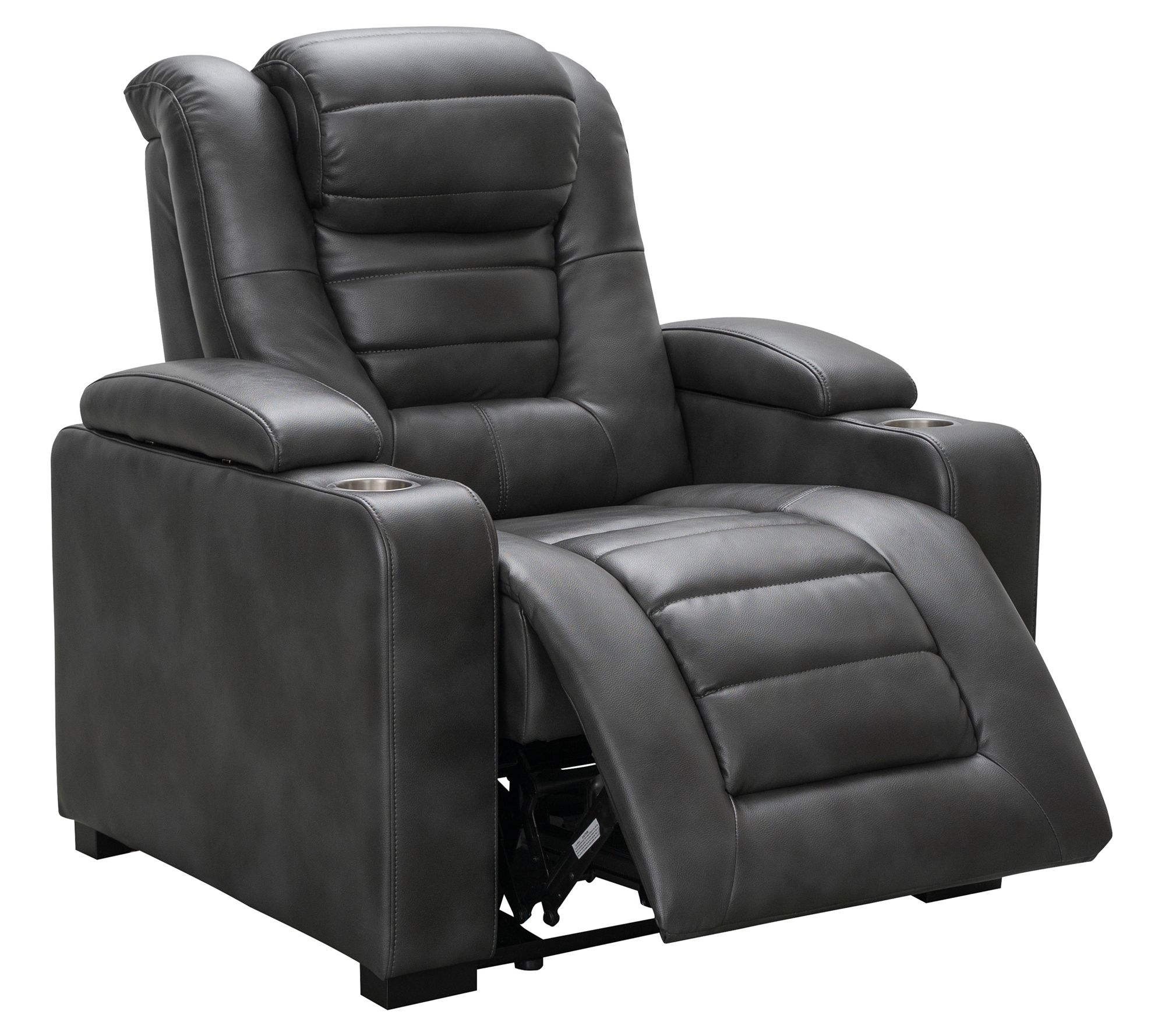 Jay Leather Home Theater Power Recliner With Power Headrest