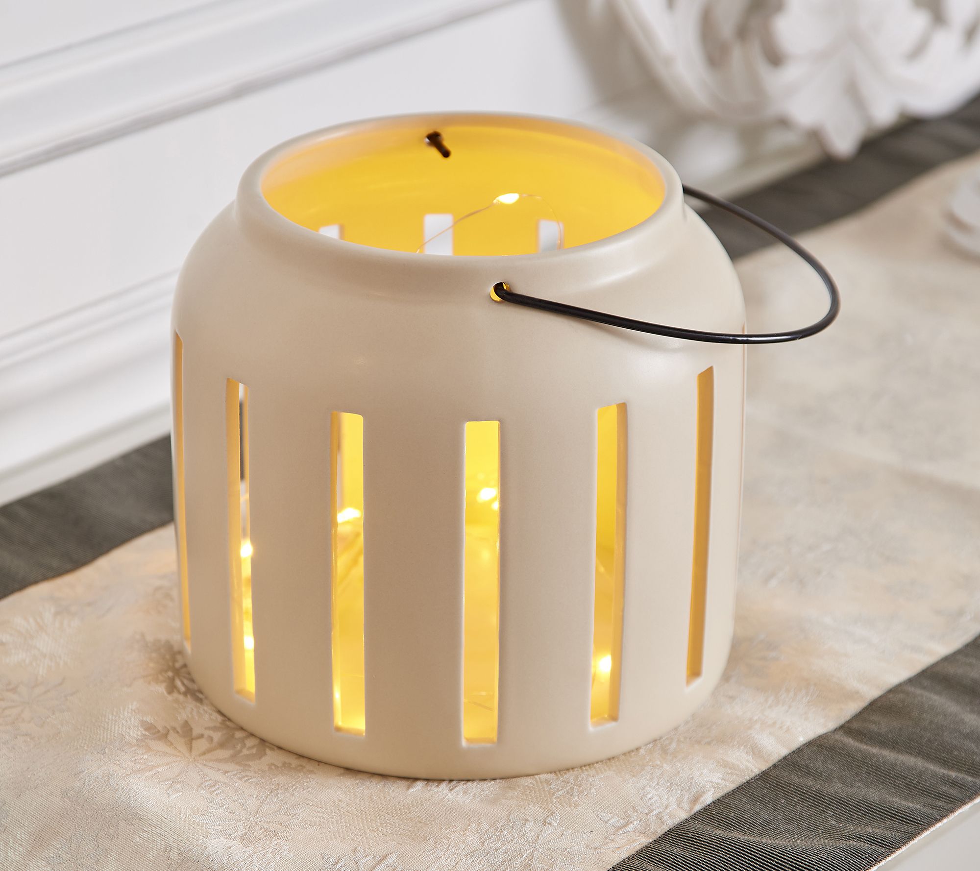 The St. John 7" Lantern with Fairy Lights by Lauren McBride