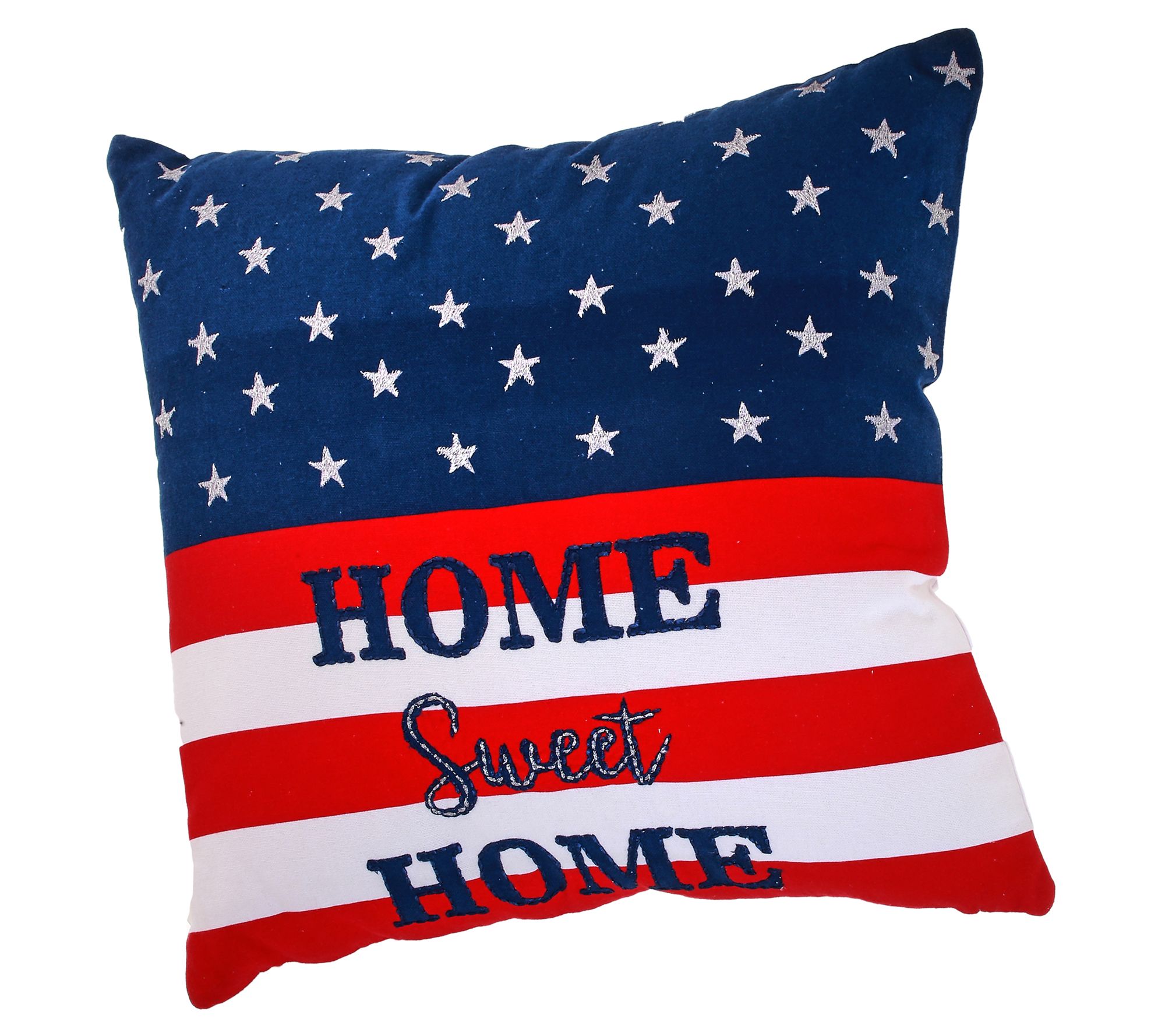 16" x 16" "Home Sweet Home" USA Pillow by Valerie