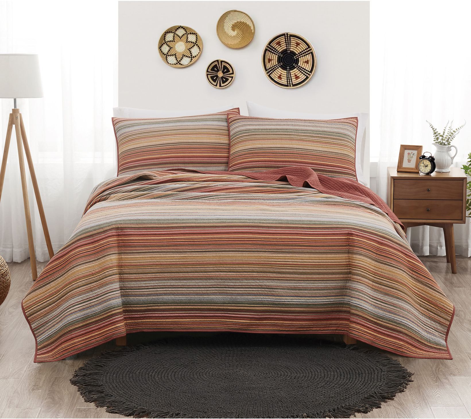 Brooklyn Loom Yarn-Dyed Twin/TXL Quilt Set