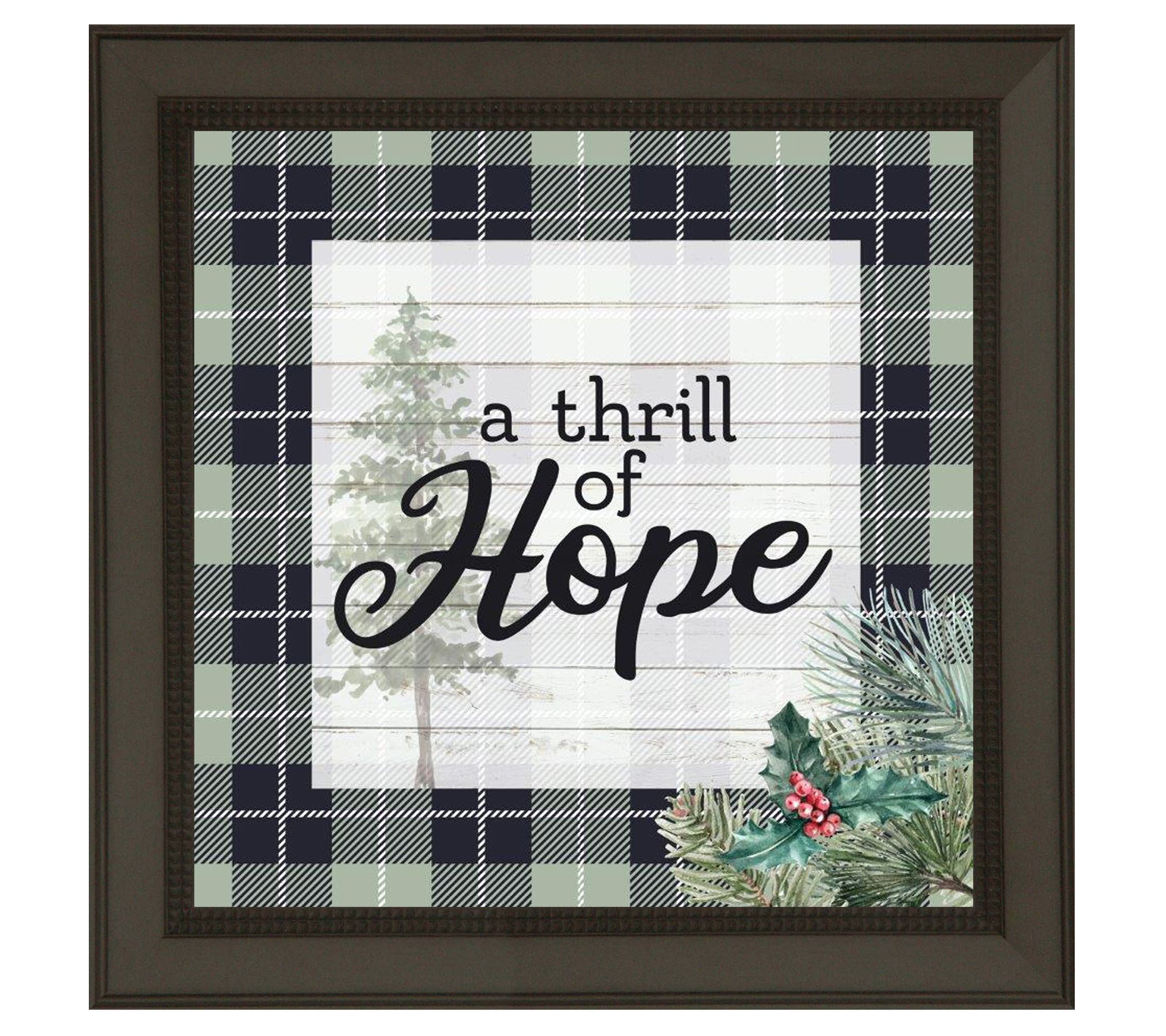 A Thrill of Hope Framed Art by Timeless Frames - QVC.com