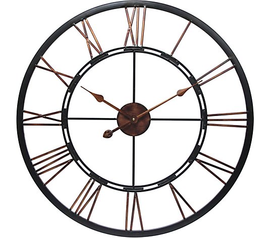 Metal Fusion 28" Oversized Round Wall Clock byInfinity