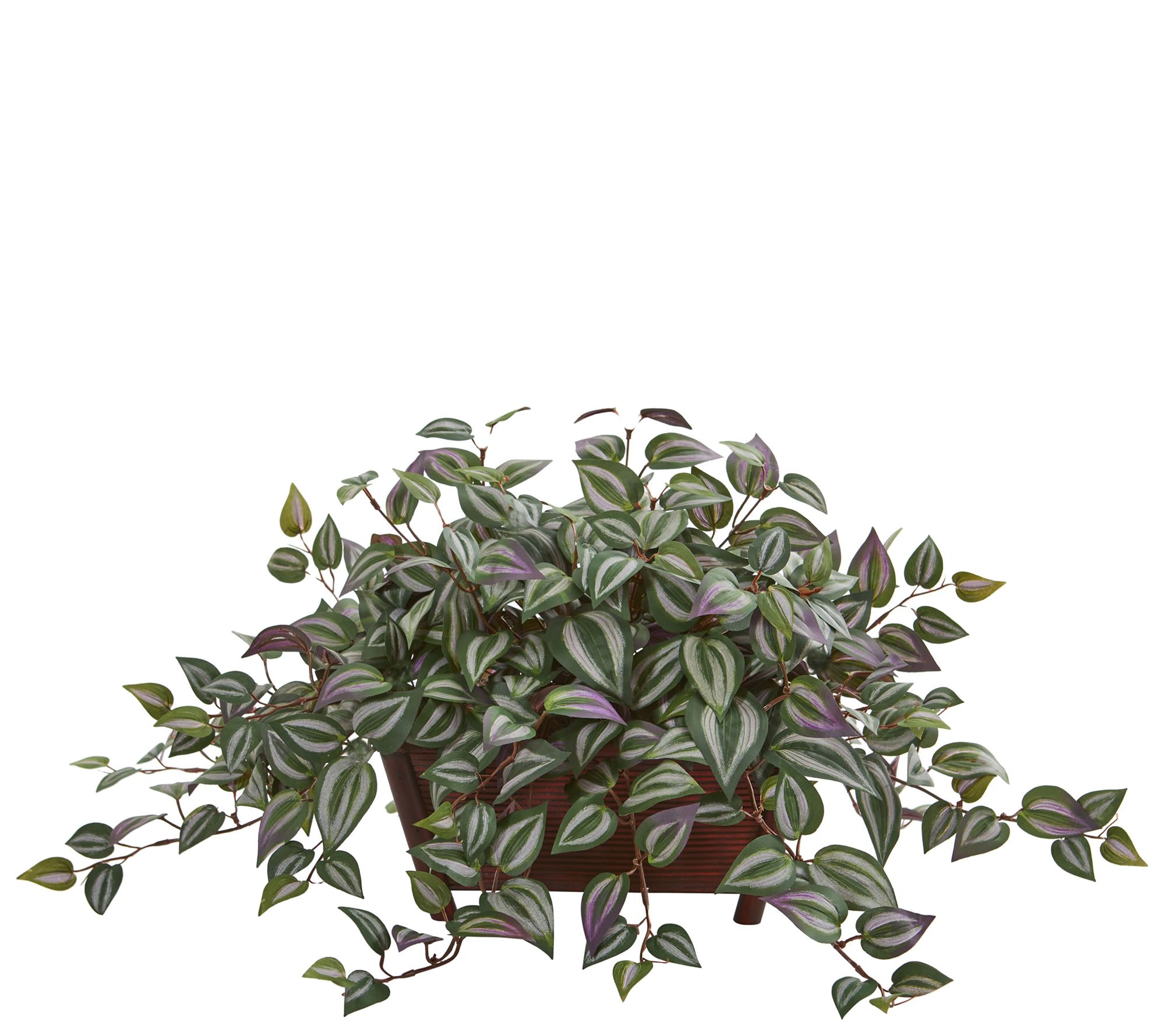 Wandering Jew Artificial Plant in Planter by Nearly Natural