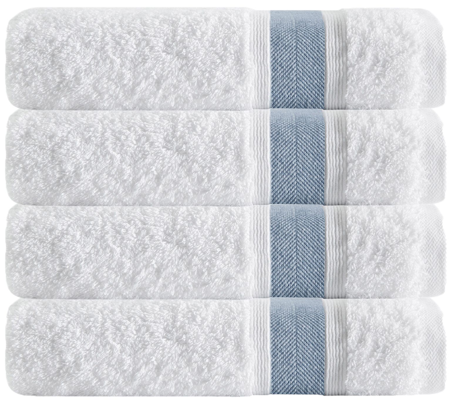 Unique Turkish Cotton Bath Towels (Set Of 4)