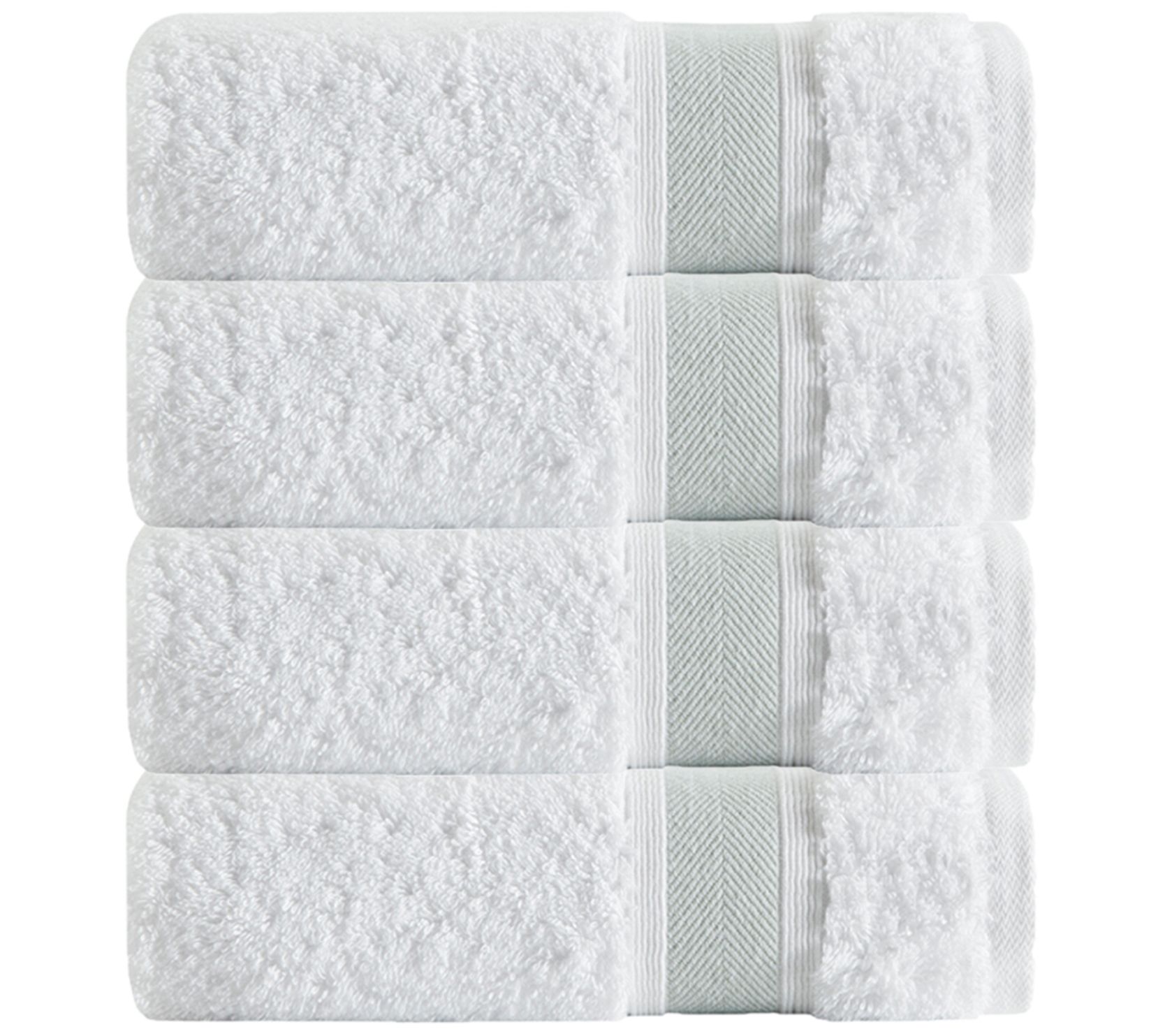 Unique Turkish Cotton Bath Towels (Set Of 4)