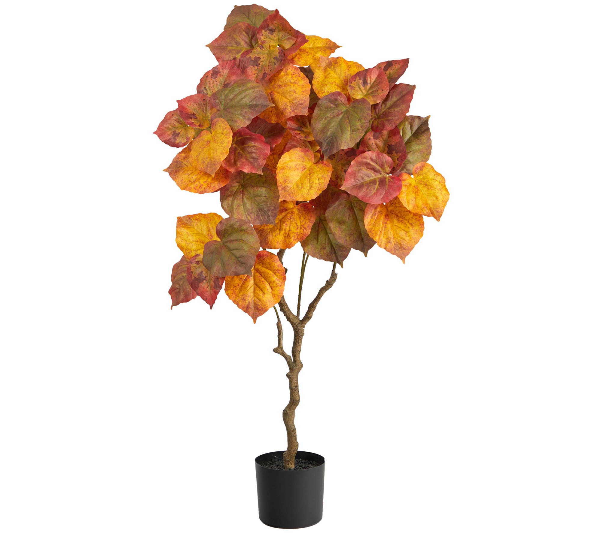 Nearly Natural 4' Autumn Umbrella Ficus Fall Tree