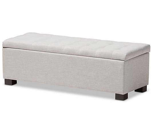 Roanoke Modern and Contemporary Upholstered Storage Ottoman