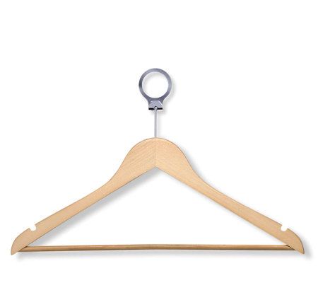 12-Pack Maple Wooden Suit Clip Hangers | Honey-Can-Do