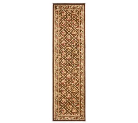 Lyndhurst Floral Lattice Power Loomed 2'3" x 12' Runner