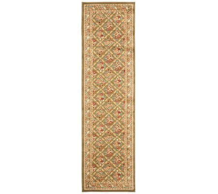 Lyndhurst Floral Lattice Power Loomed 2'3" x 12' Runner