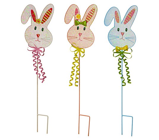 24" Easter Bunny Decor Set of 3
