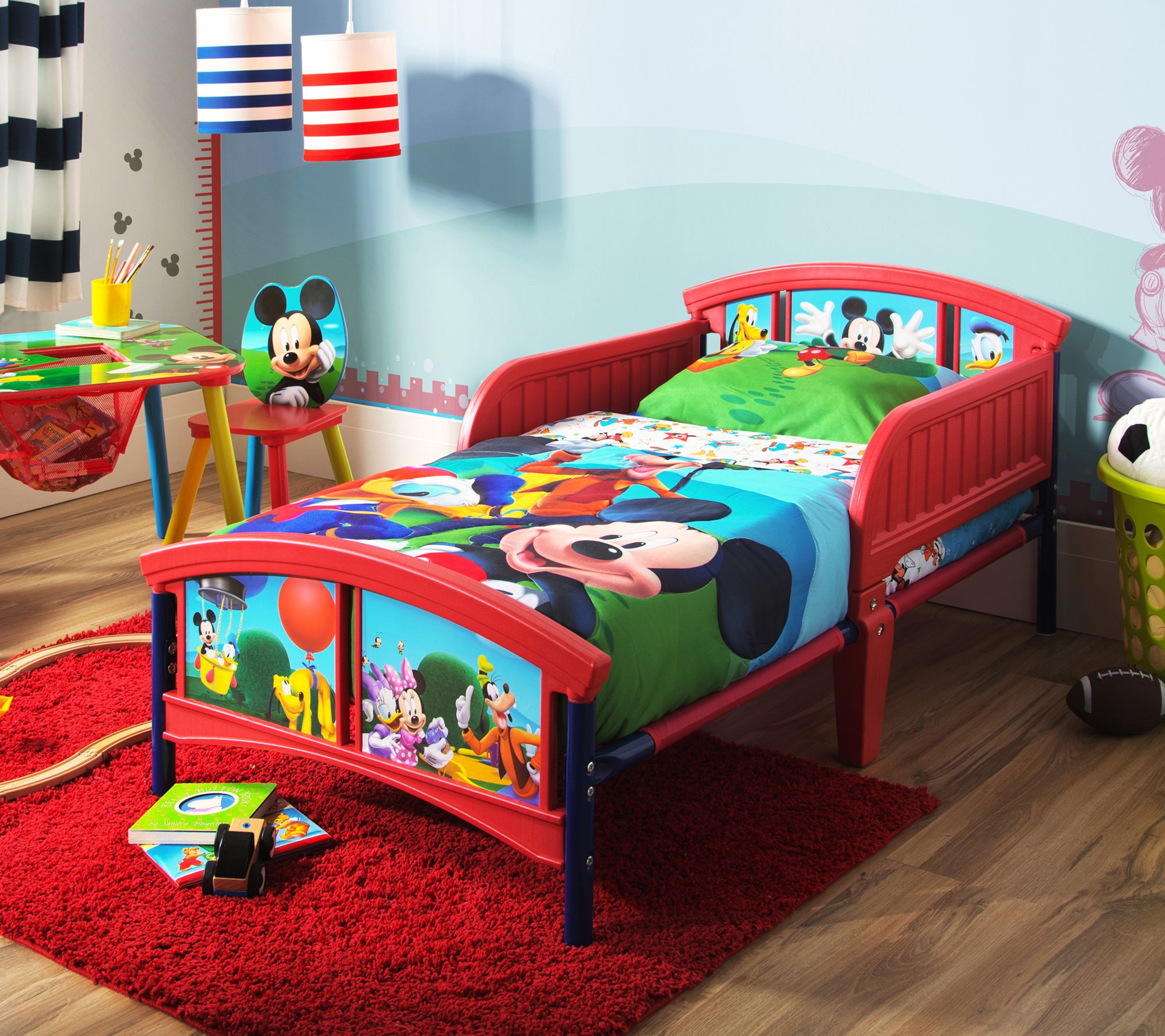 Disney Mickey Mouse Plastic Toddler Bed by Delta Children - QVC.com