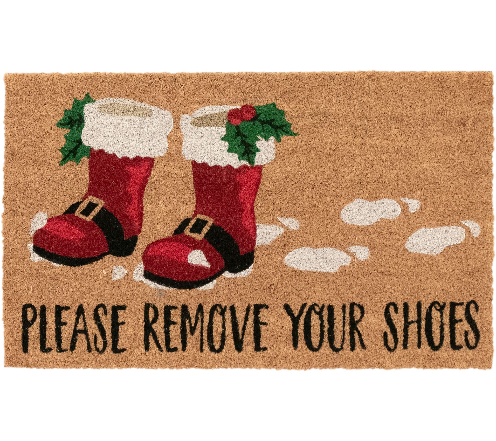 Liora Manne Natura Santa Boots Mat Natural 18"30"