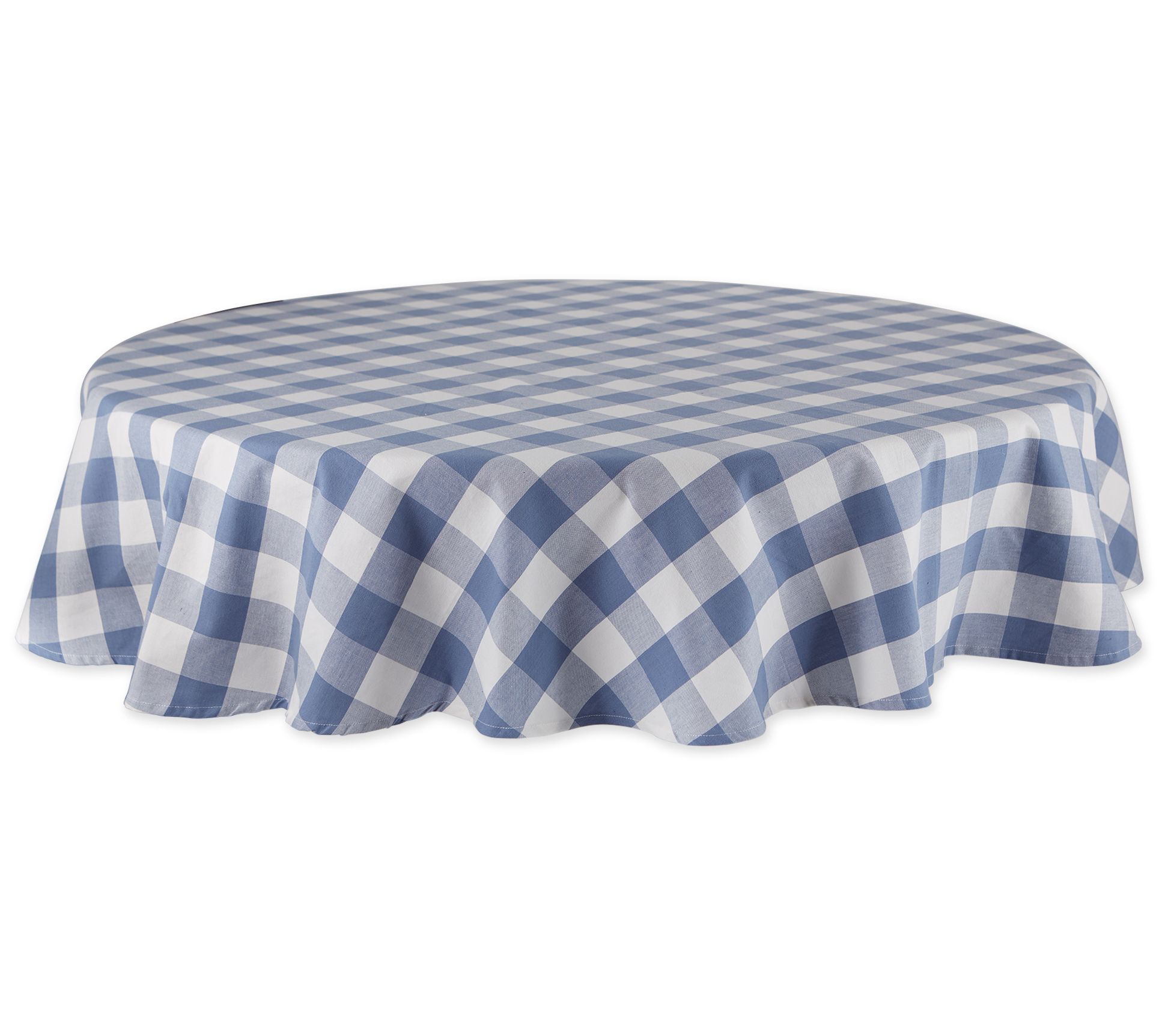 Design Imports Buffalo Check Tablecloth 70 Round
