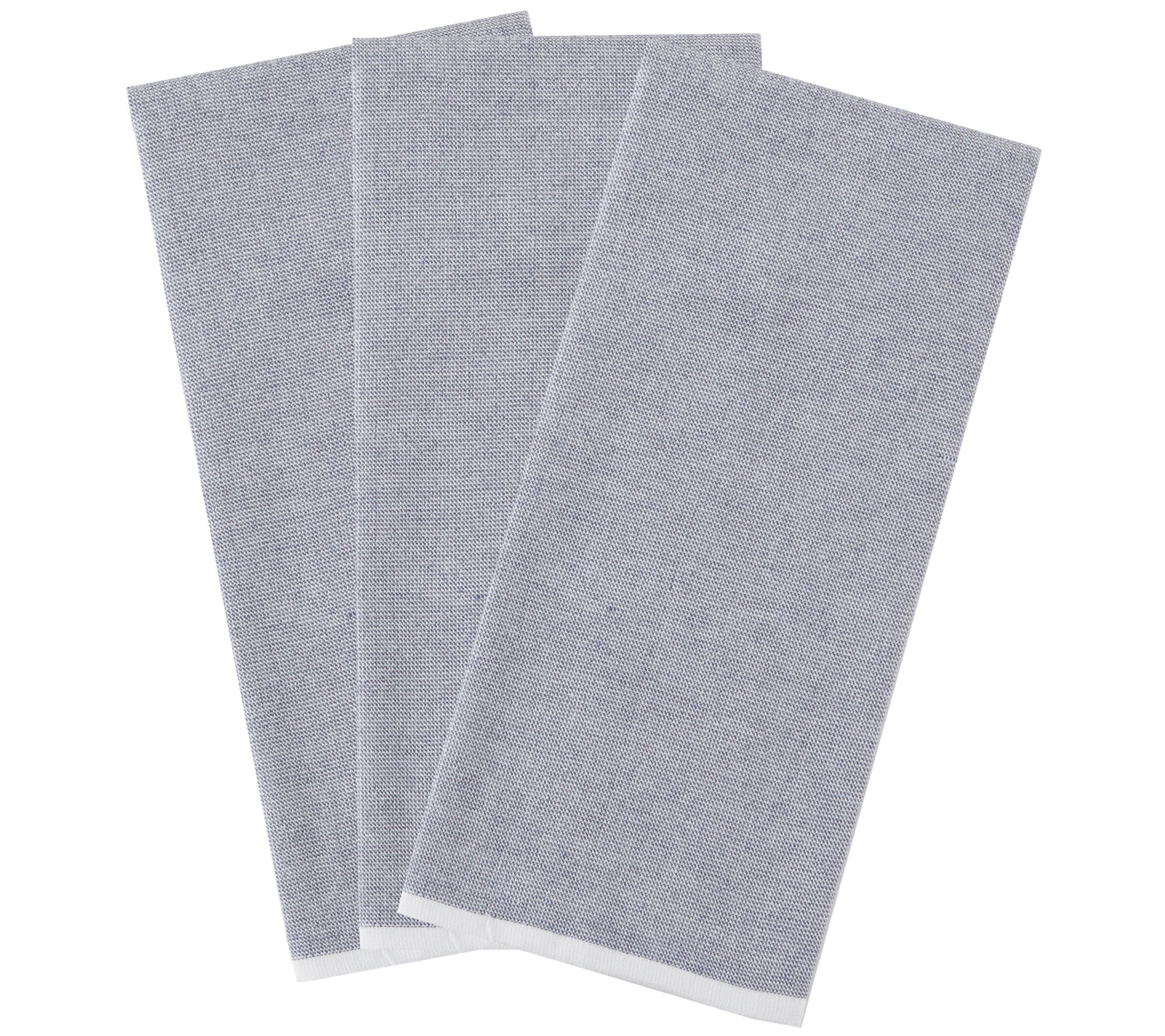 Design Imports French Terry Chambray Solid Kitchen Towel Set/3