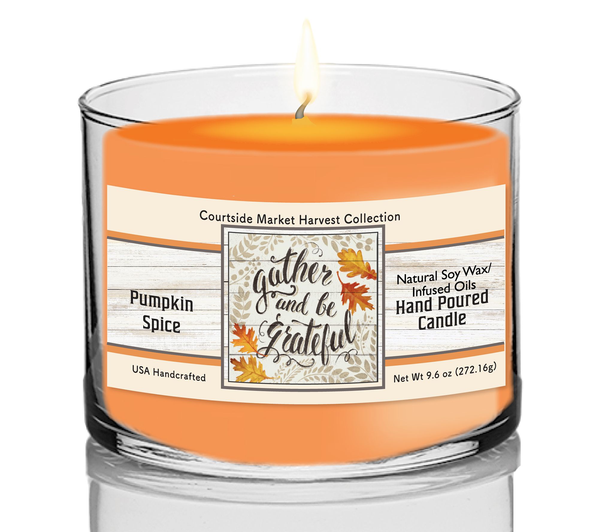 Harvest Delight VI 9.6-oz Circular Candle Glass