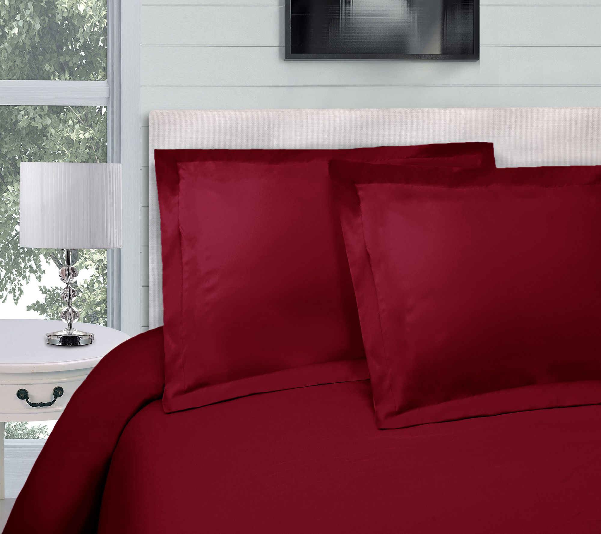 Superior 300-Thread Count Solid Duvet Cover Set , Twin
