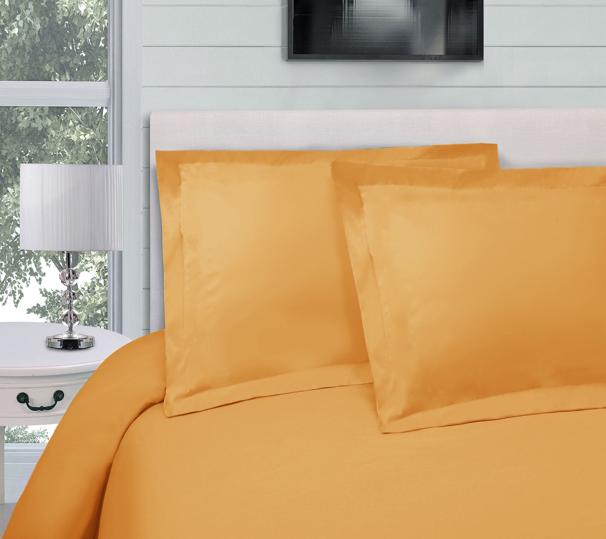 Superior 300-Thread Count Solid Duvet Cover Set , Twin