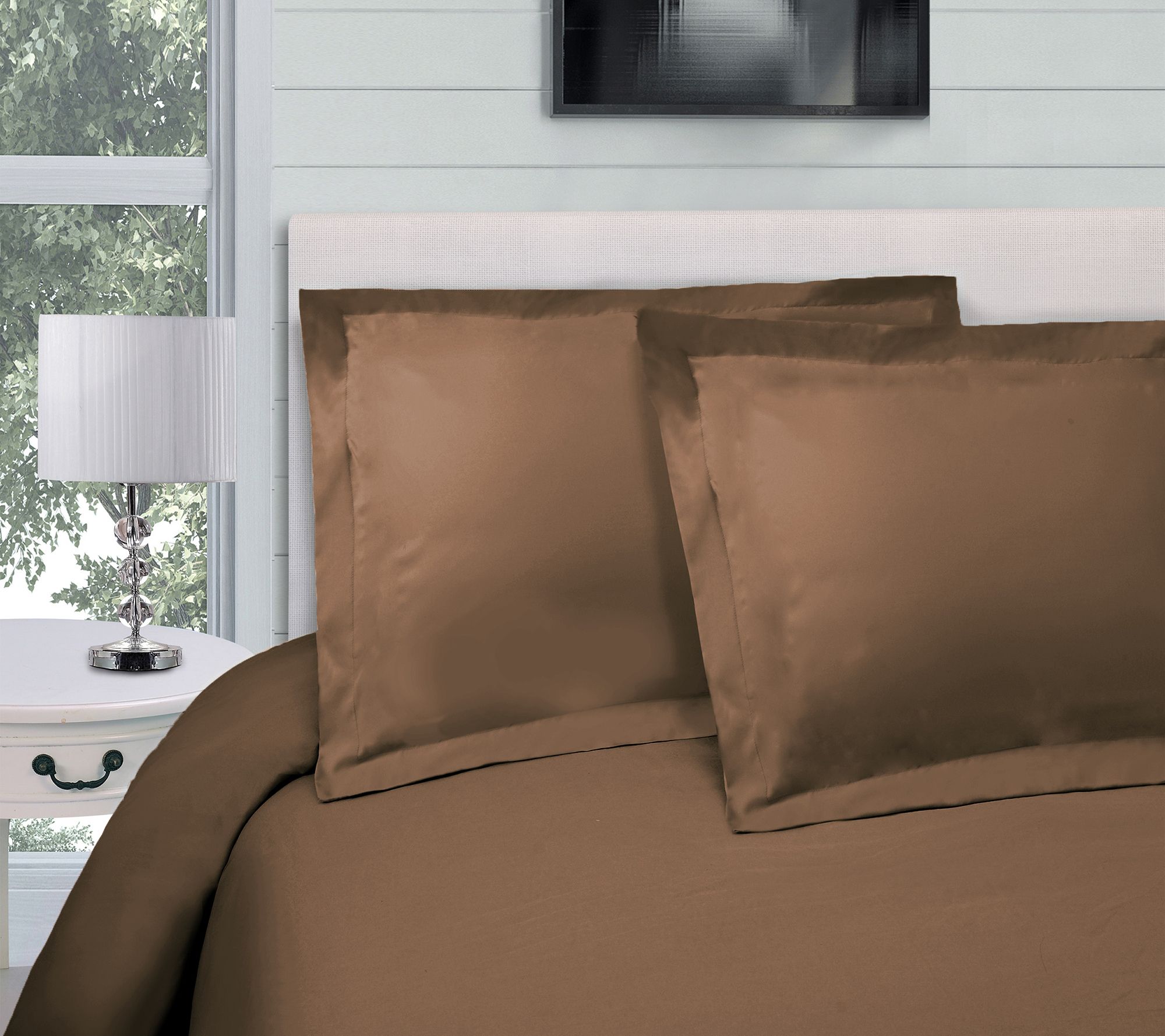 Superior 300-Thread Count Solid Duvet Cover Set, Twin